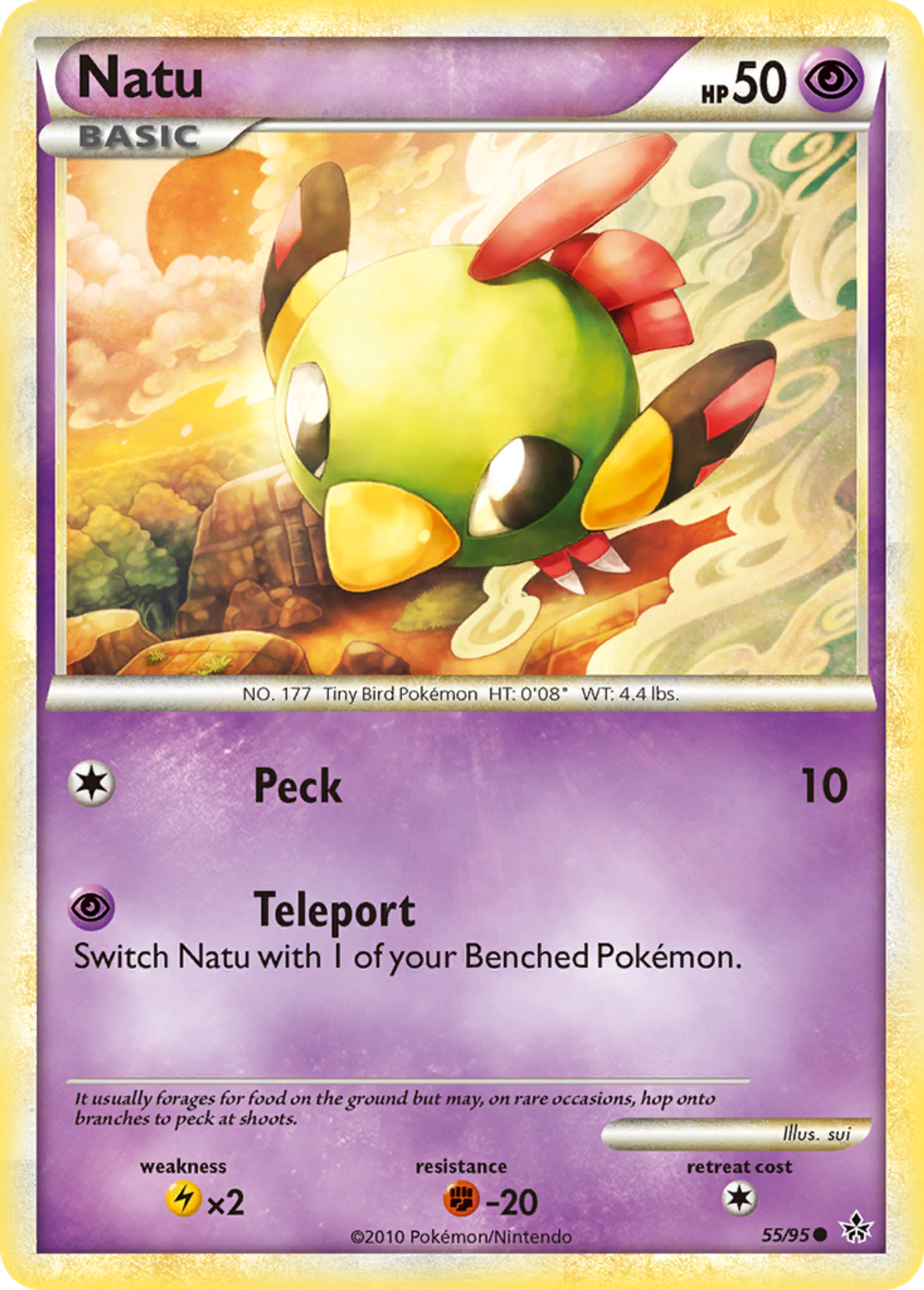 Natu — Unleashed — Pokemon