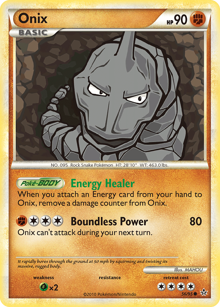 Onix — Unleashed — Pokemon
