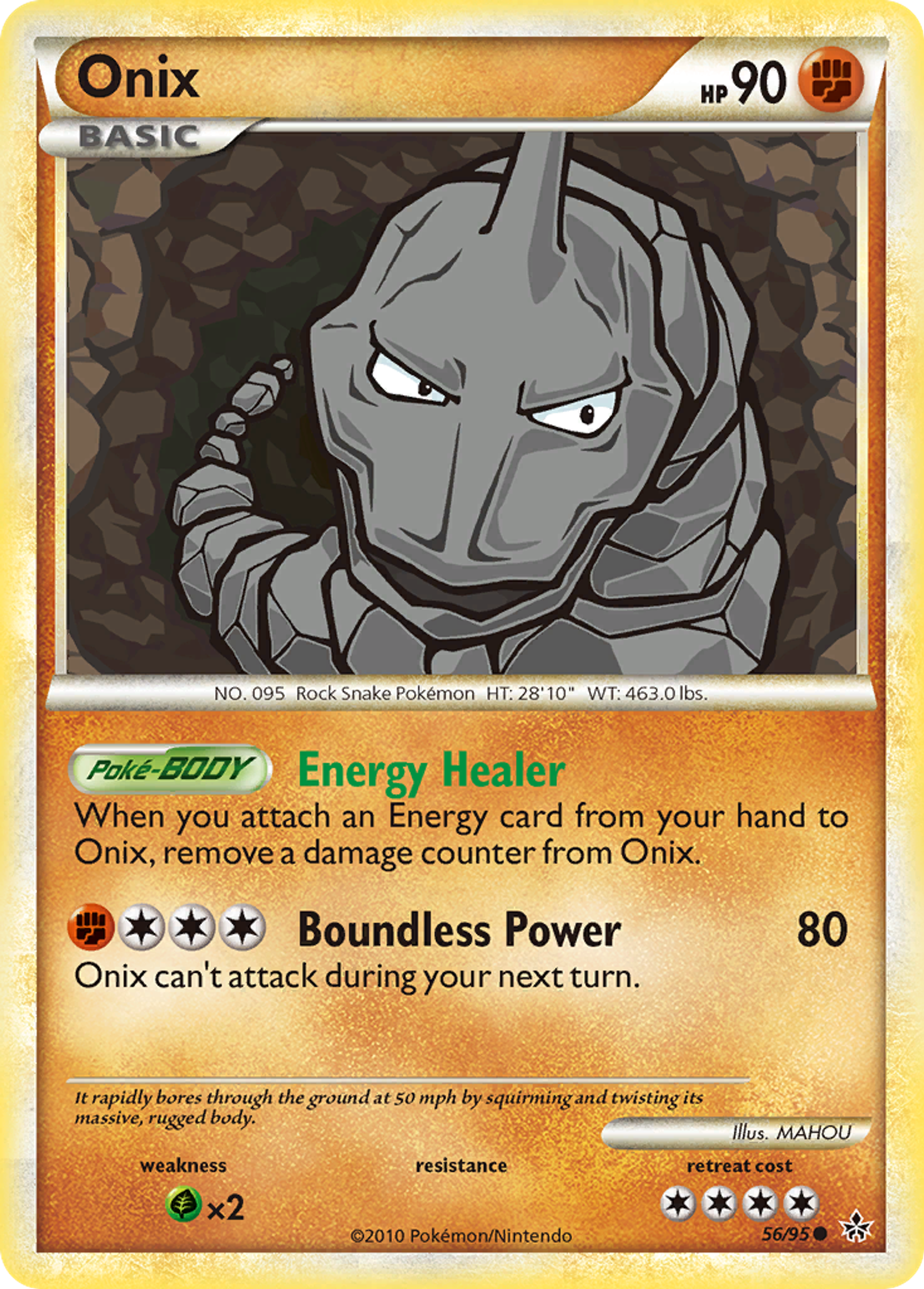 Onix — Unleashed — Pokemon