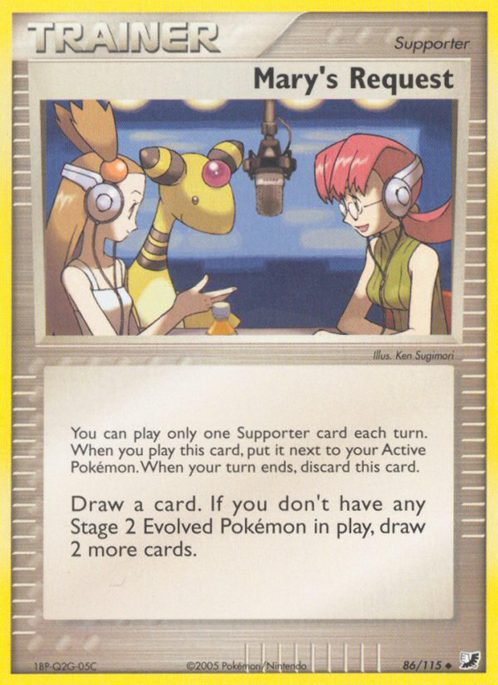 Mary's Request — Unseen Forces — Pokemon