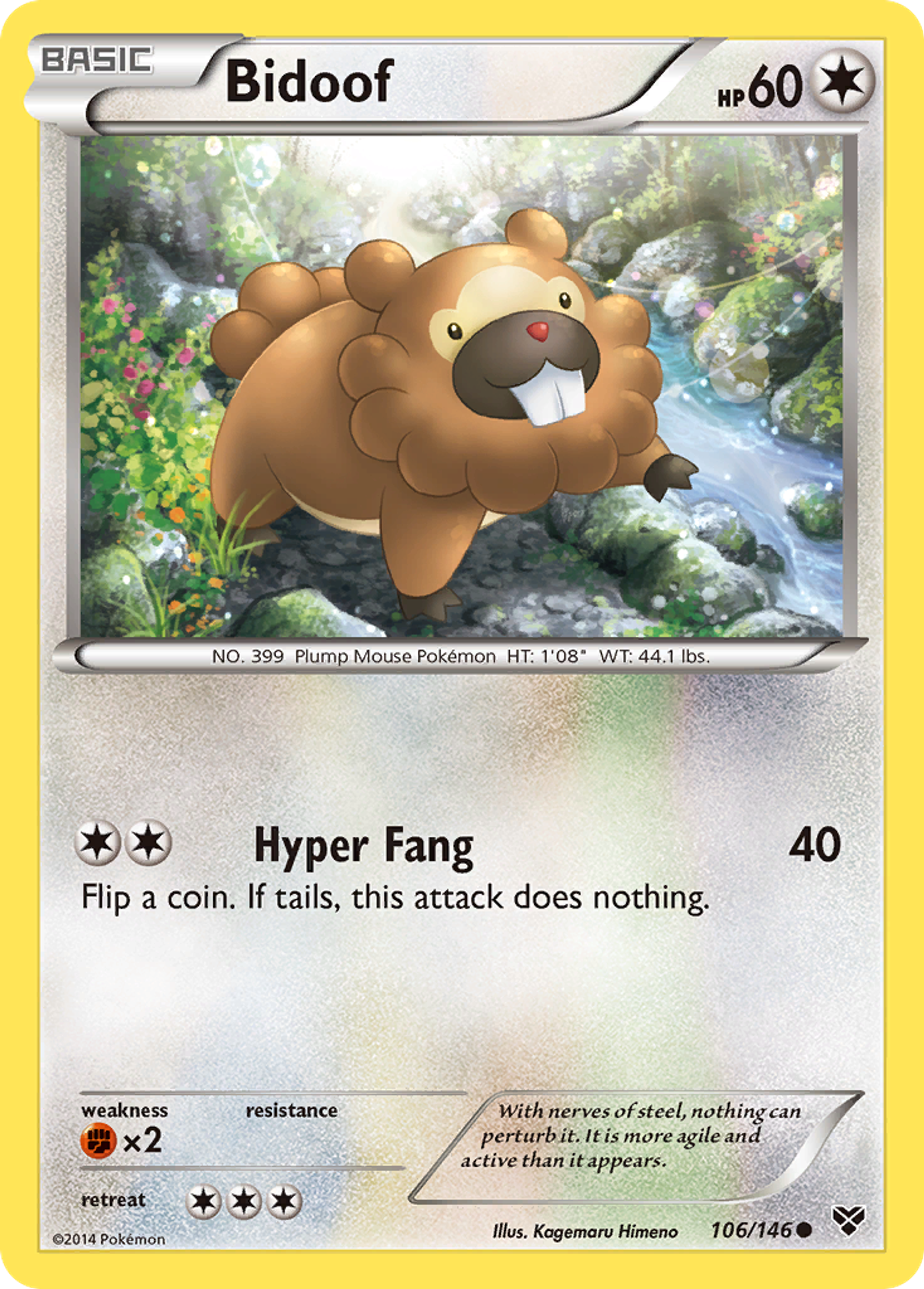 Bidoof — XY Base Set — Pokemon