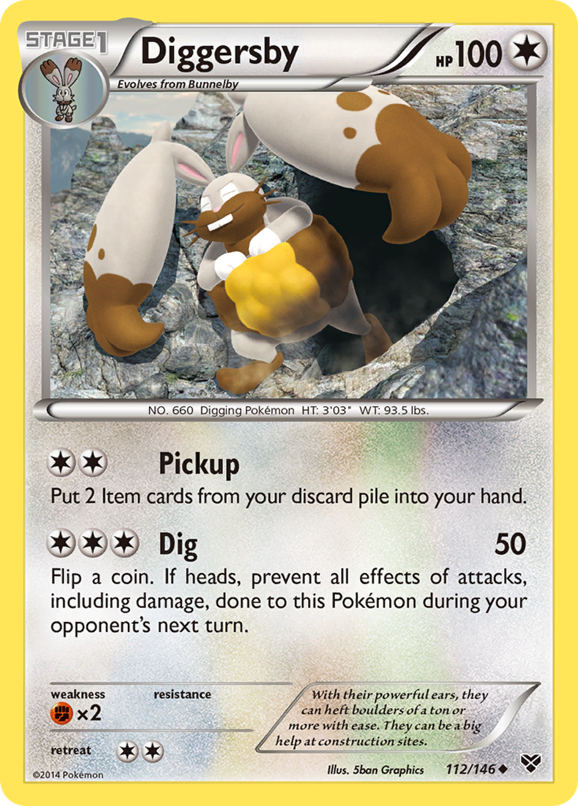 Diggersby — XY Base Set — Pokemon