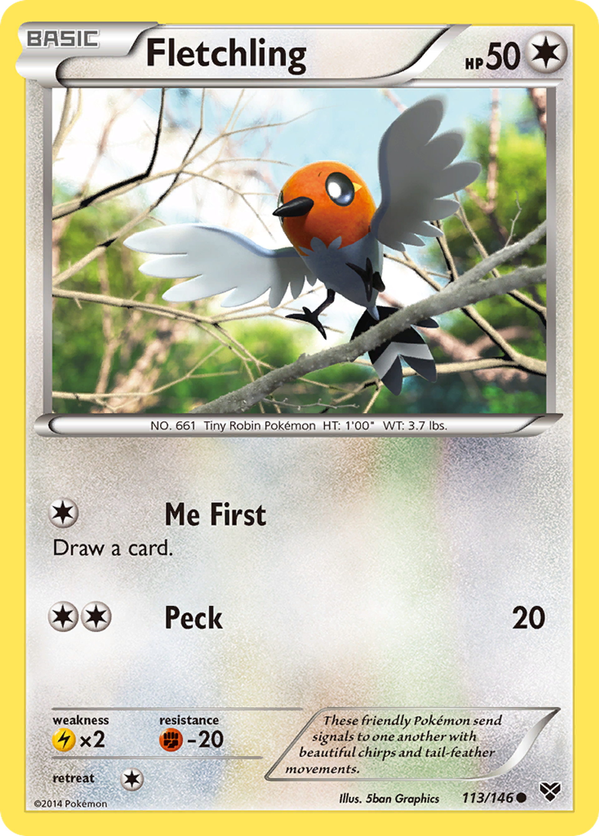 Fletchling — XY Base Set — Pokemon