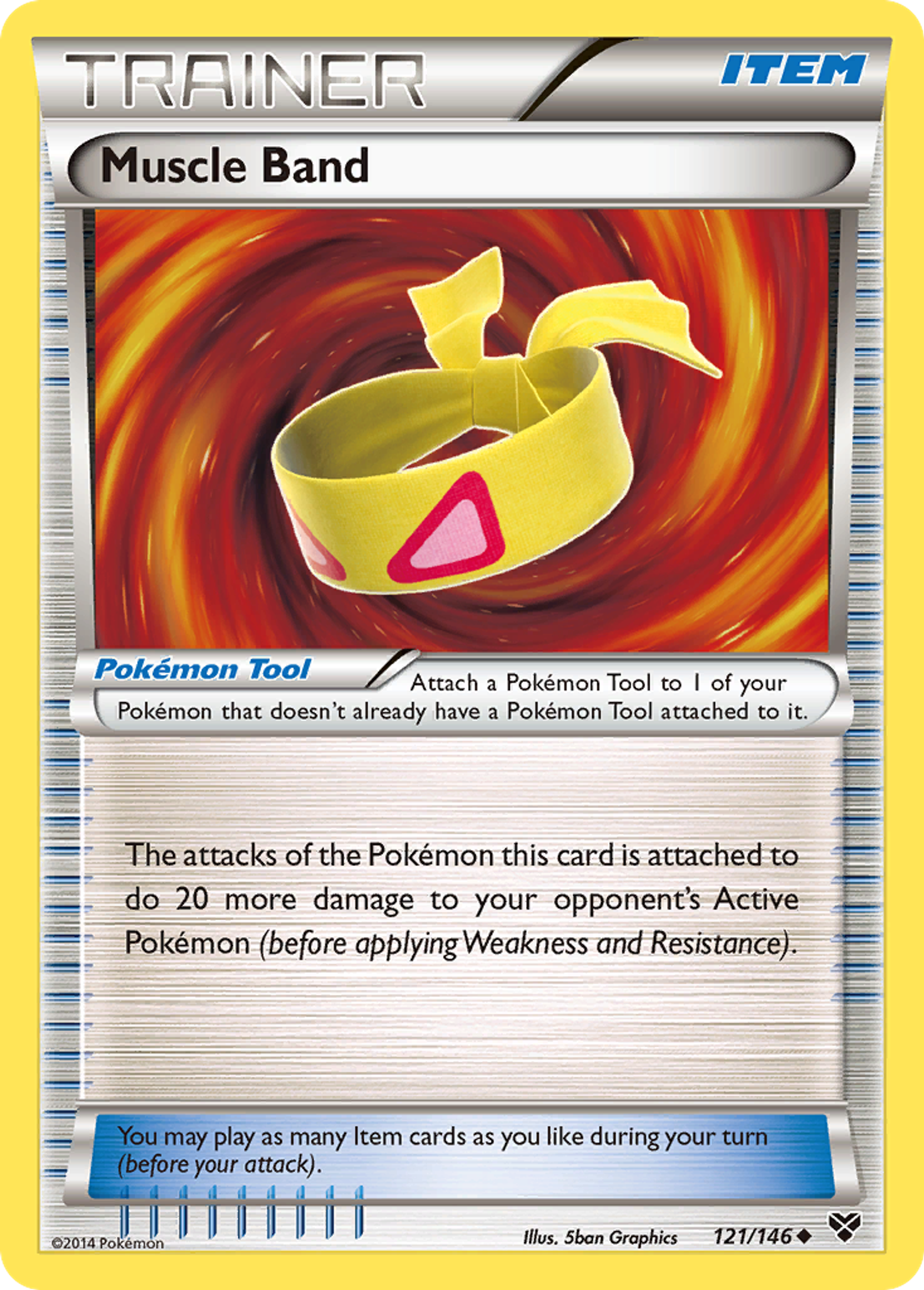 Bandeau Muscle — XY Base Set — Pokemon