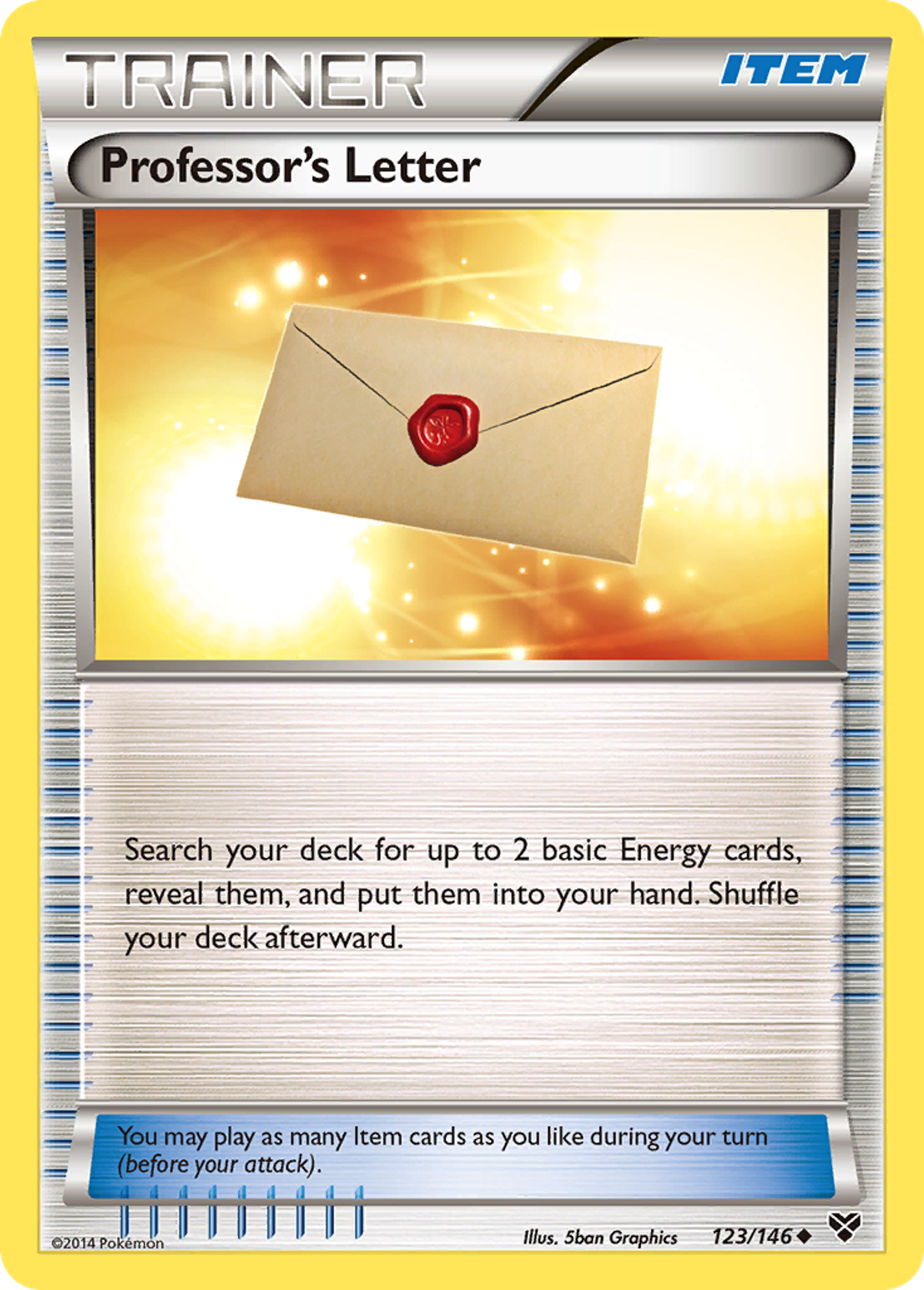 Lettre du Professeur — XY Base Set — Pokemon