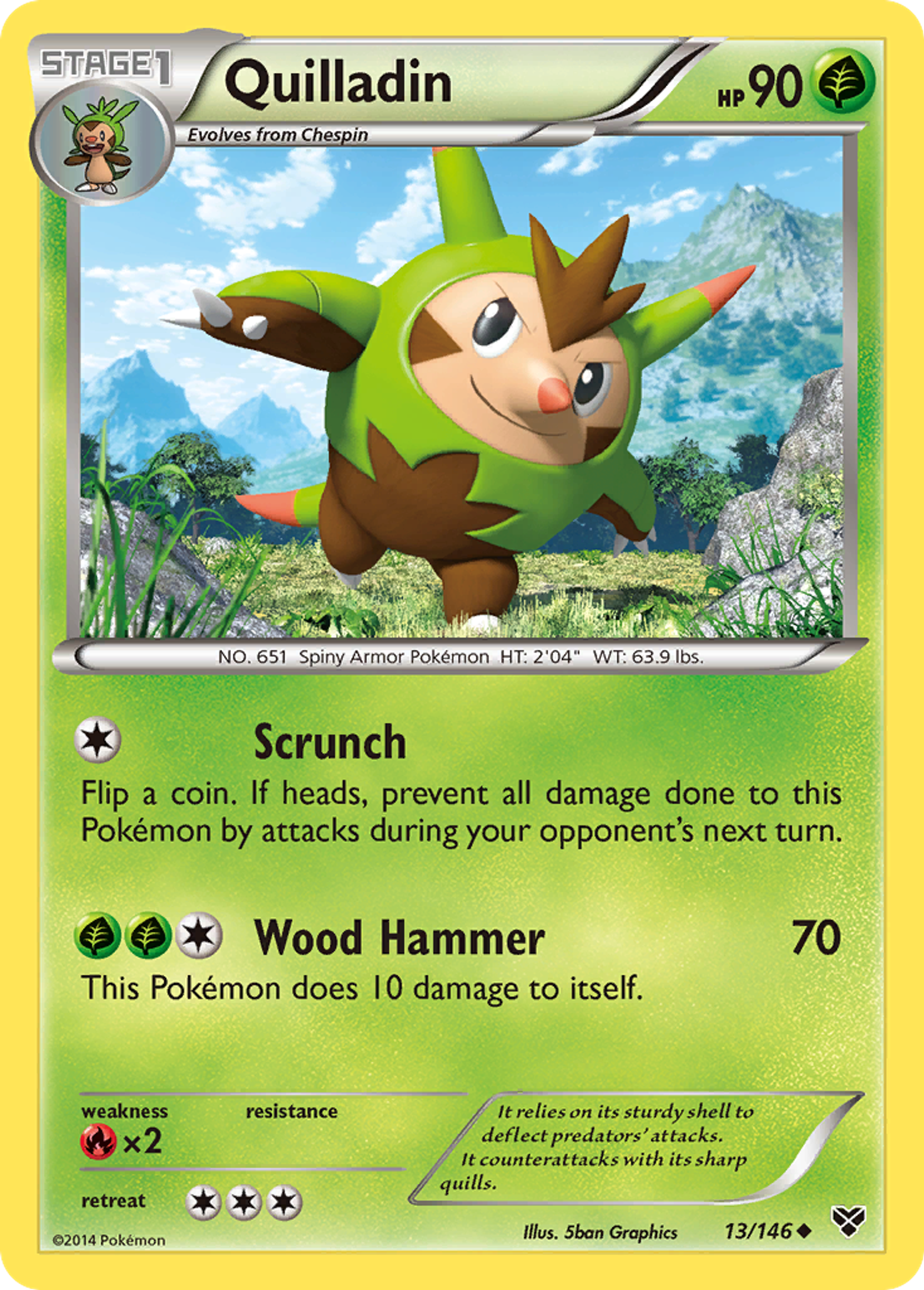 Quilladin — XY Base Set — Pokemon