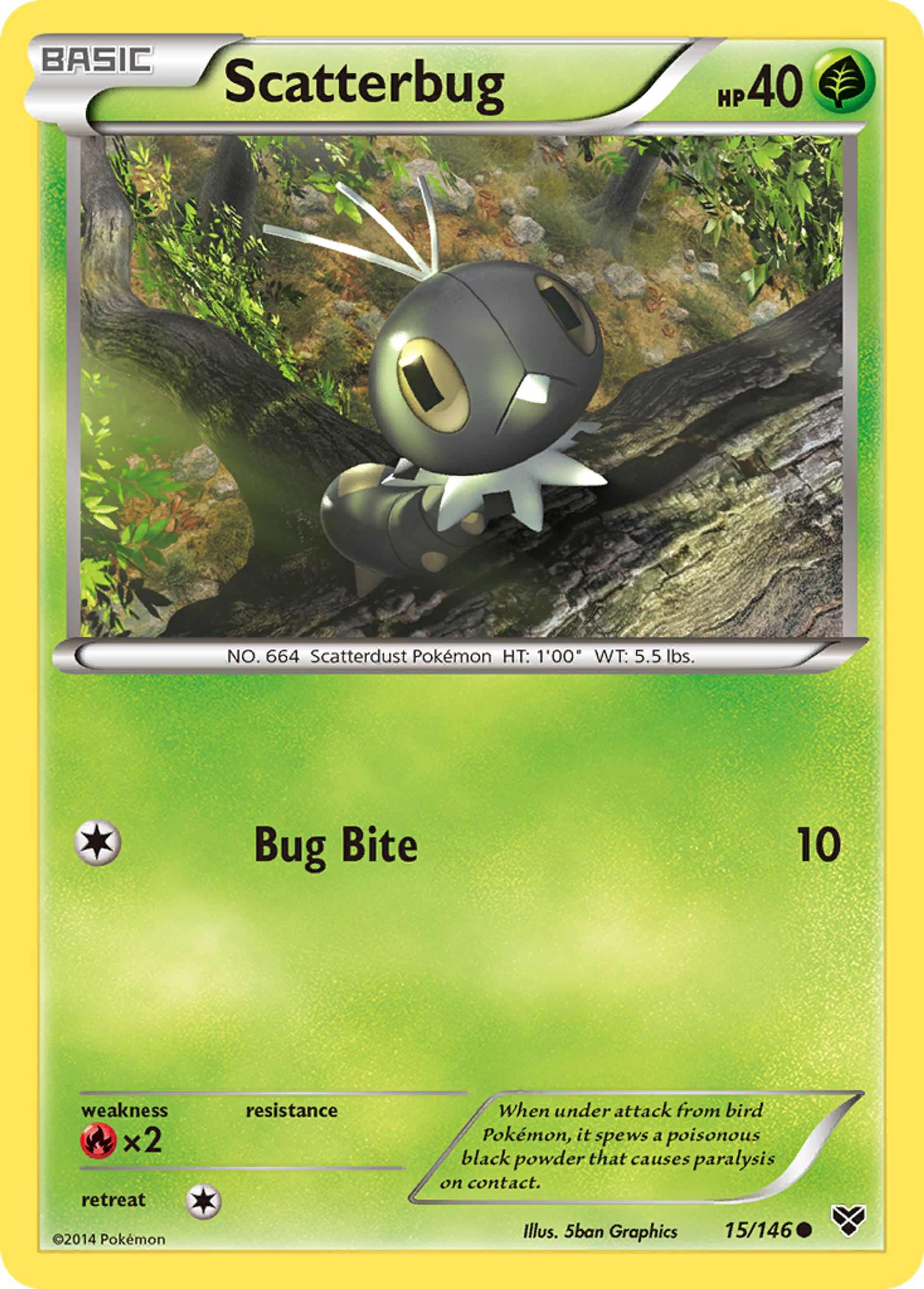Scatterbug — XY Base Set — Pokemon