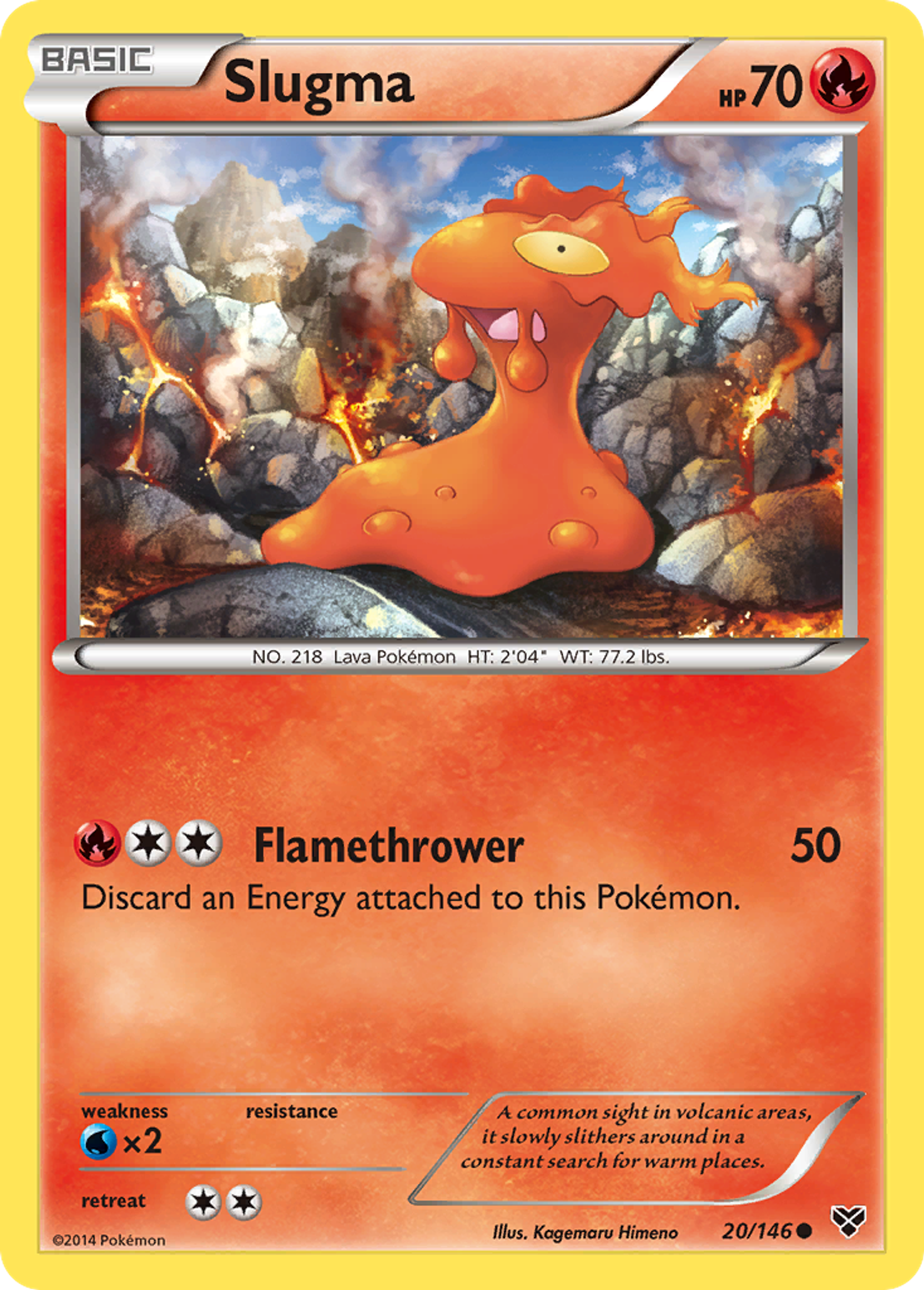 Slugma — XY Base Set — Pokemon