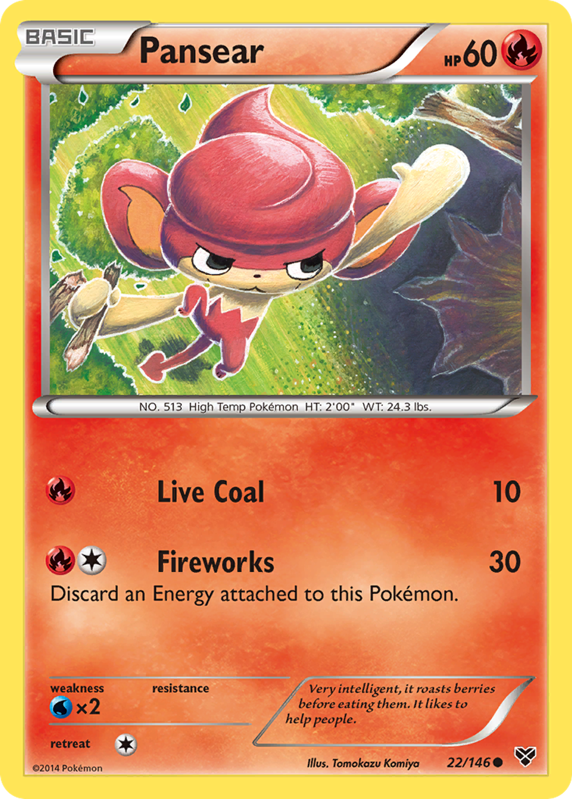 Pansear — XY Base Set — Pokemon