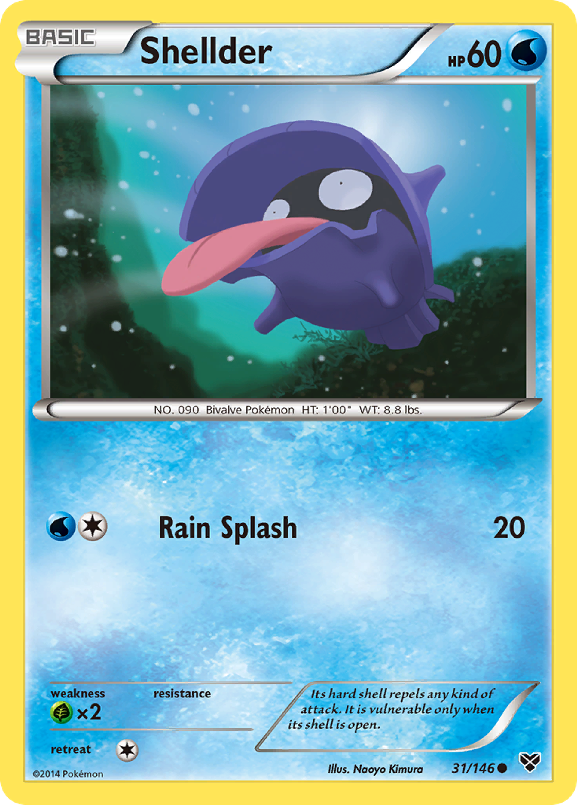 Shellder — XY Base Set — Pokemon