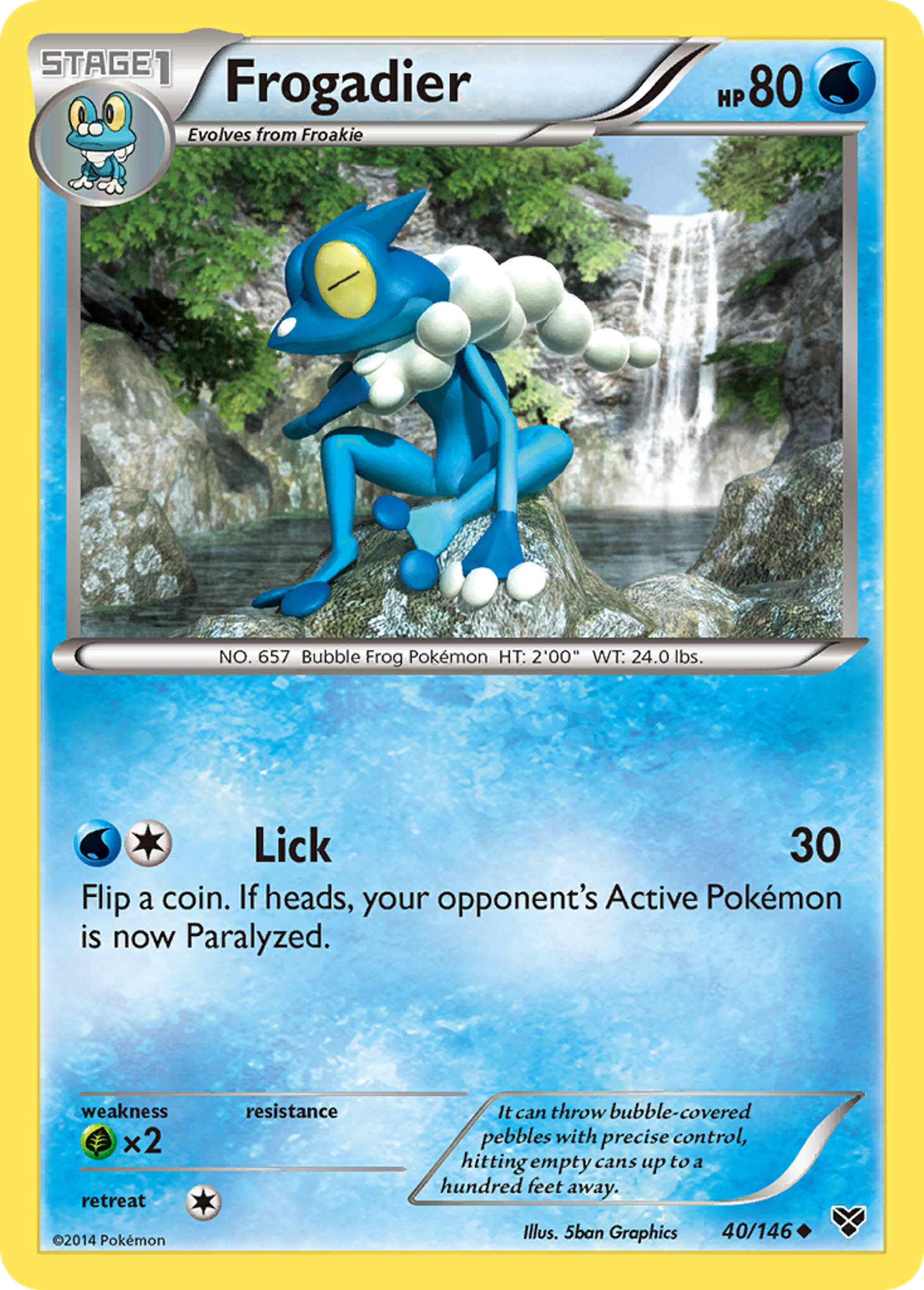 Frogadier — XY Base Set — Pokemon