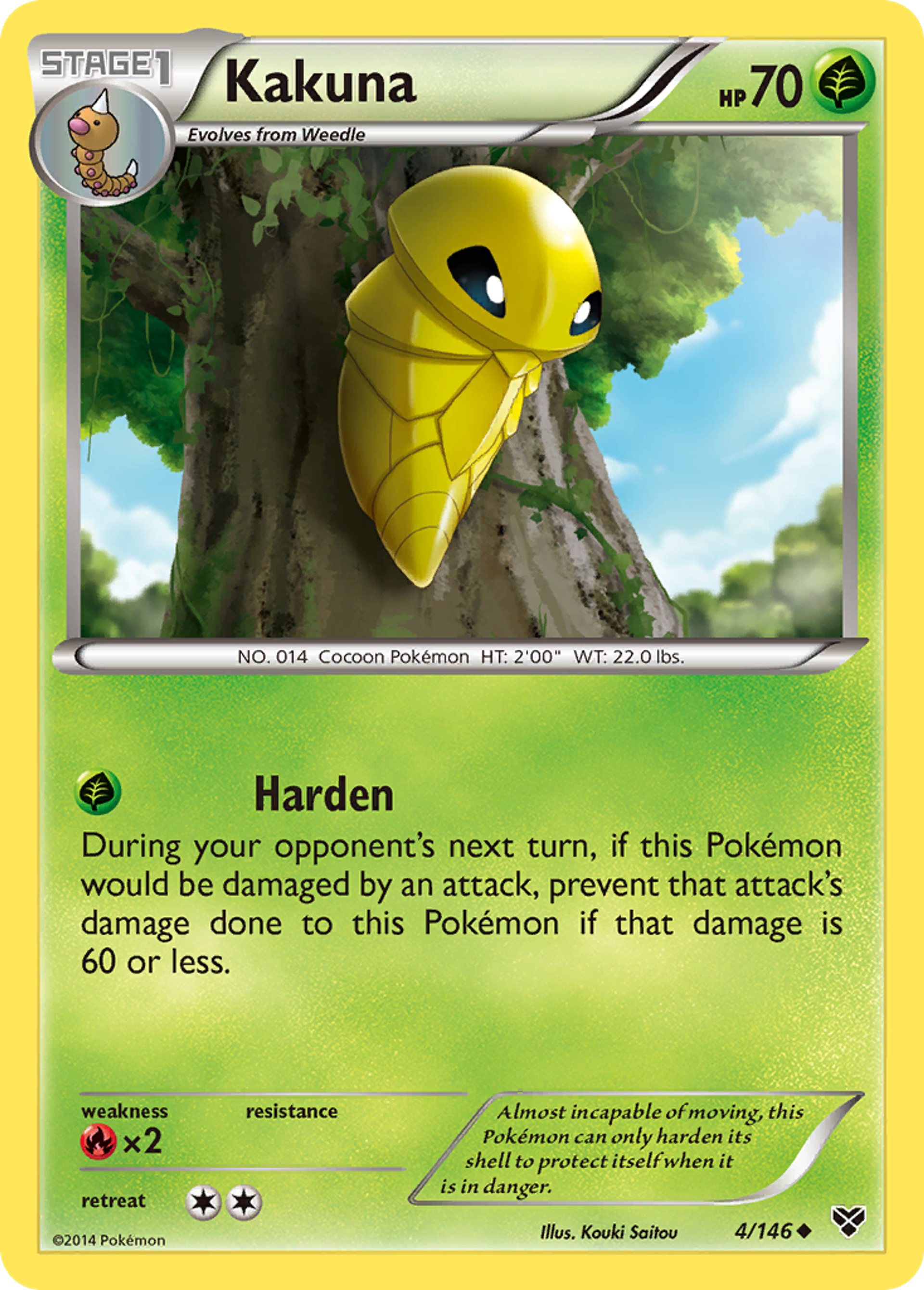 Kakuna — XY Base Set — Pokemon