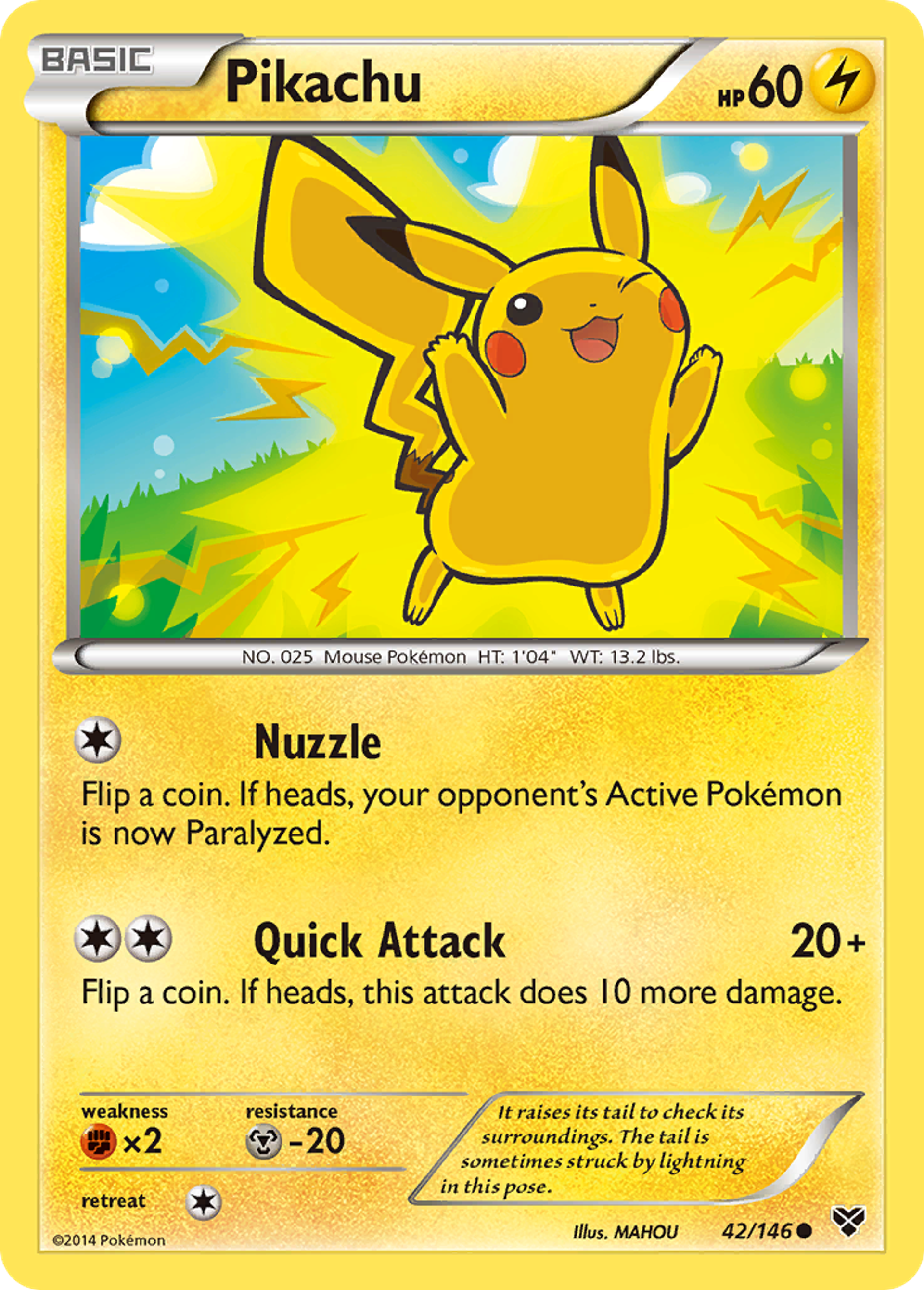 Pikachu — XY Base Set — Pokemon