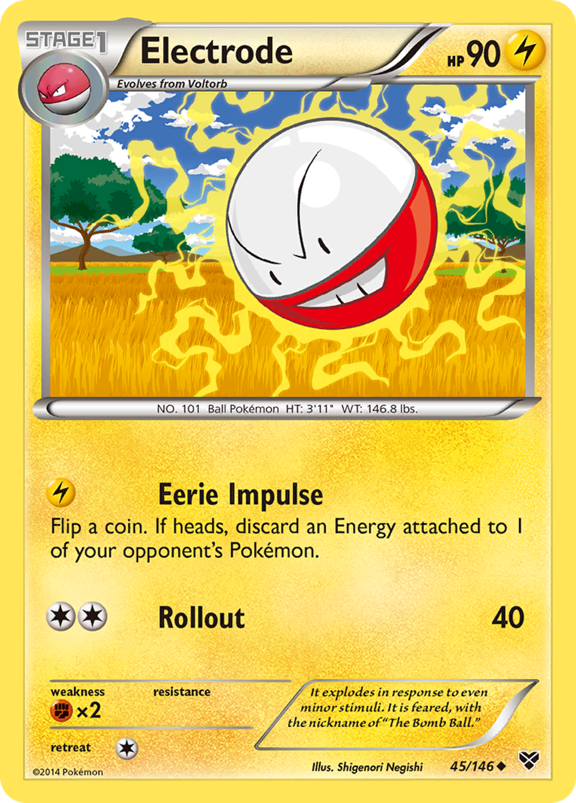 Electrode — XY Base Set — Pokemon