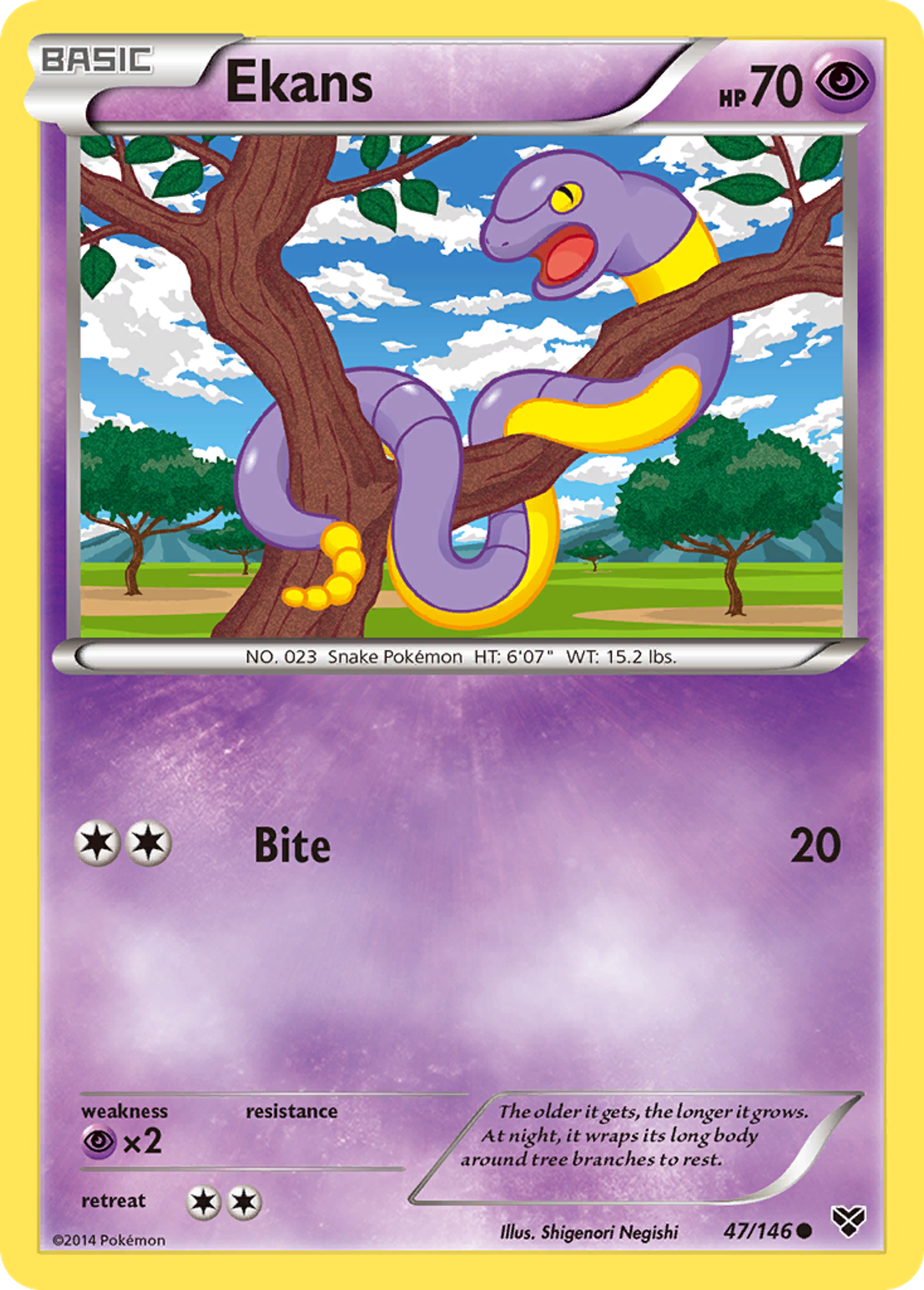 Ekans — XY Base Set — Pokemon