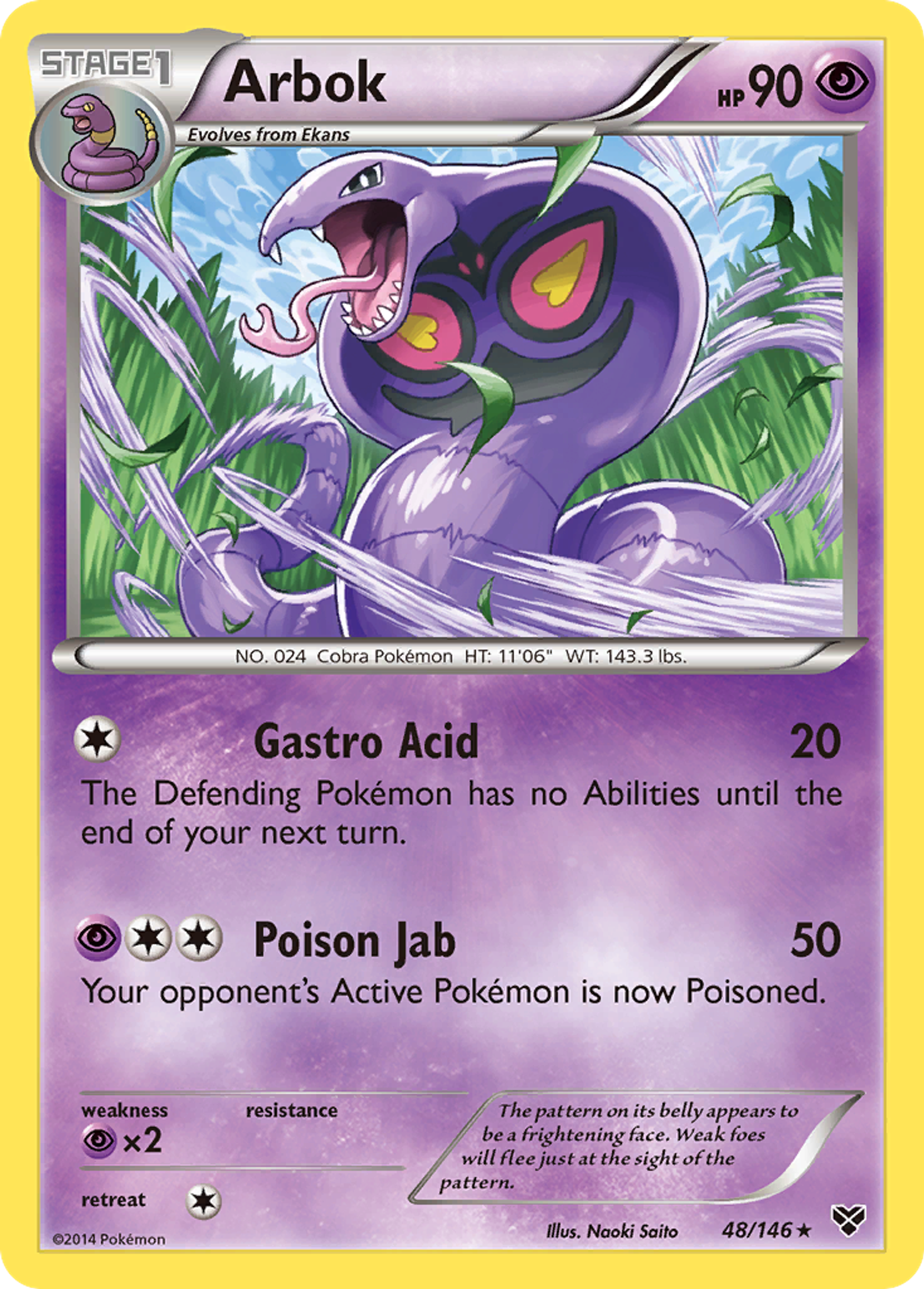 Arbok — XY Base Set — Pokemon