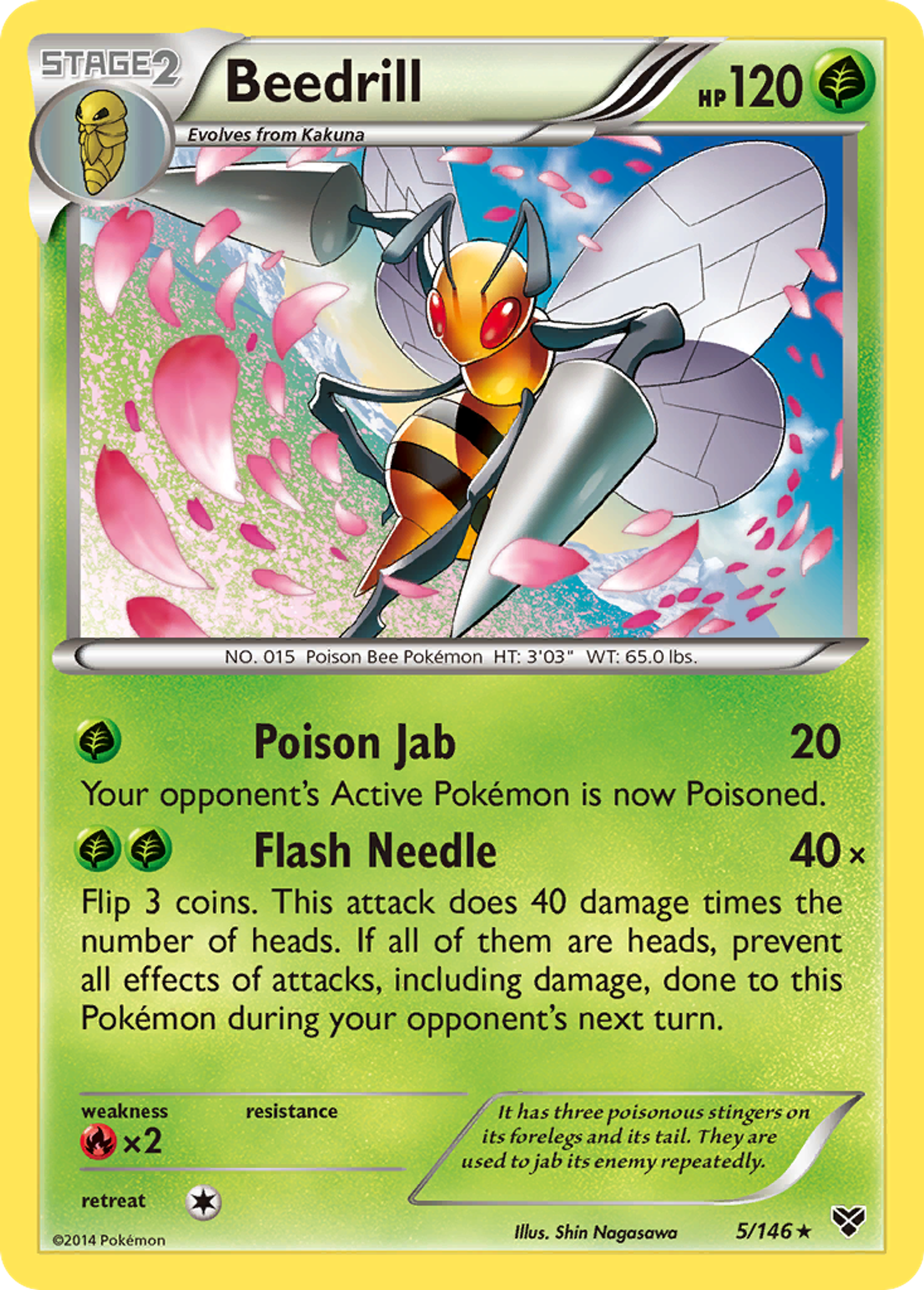 Beedrill — XY Base Set — Pokemon