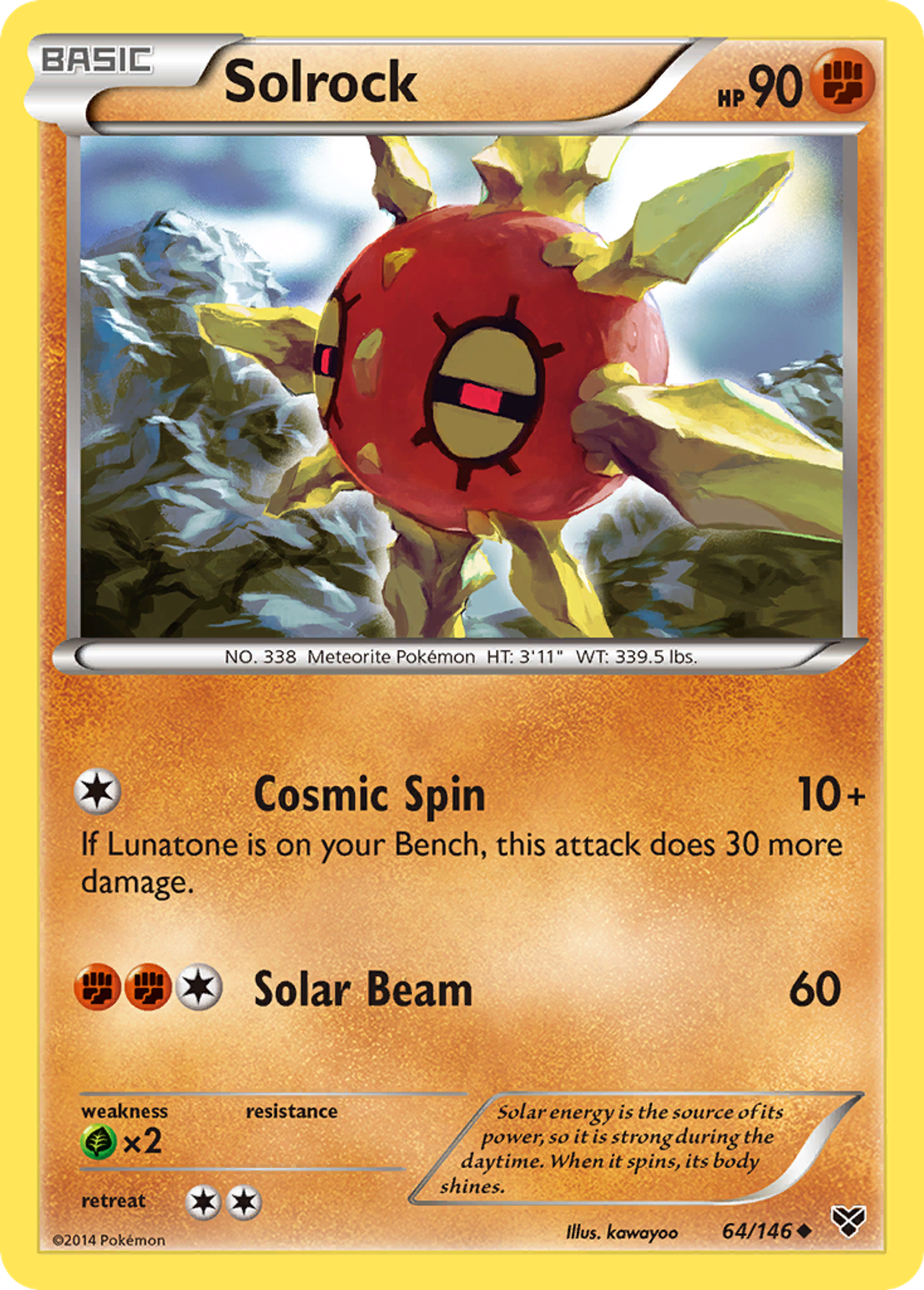 Solrock — XY Base Set — Pokemon