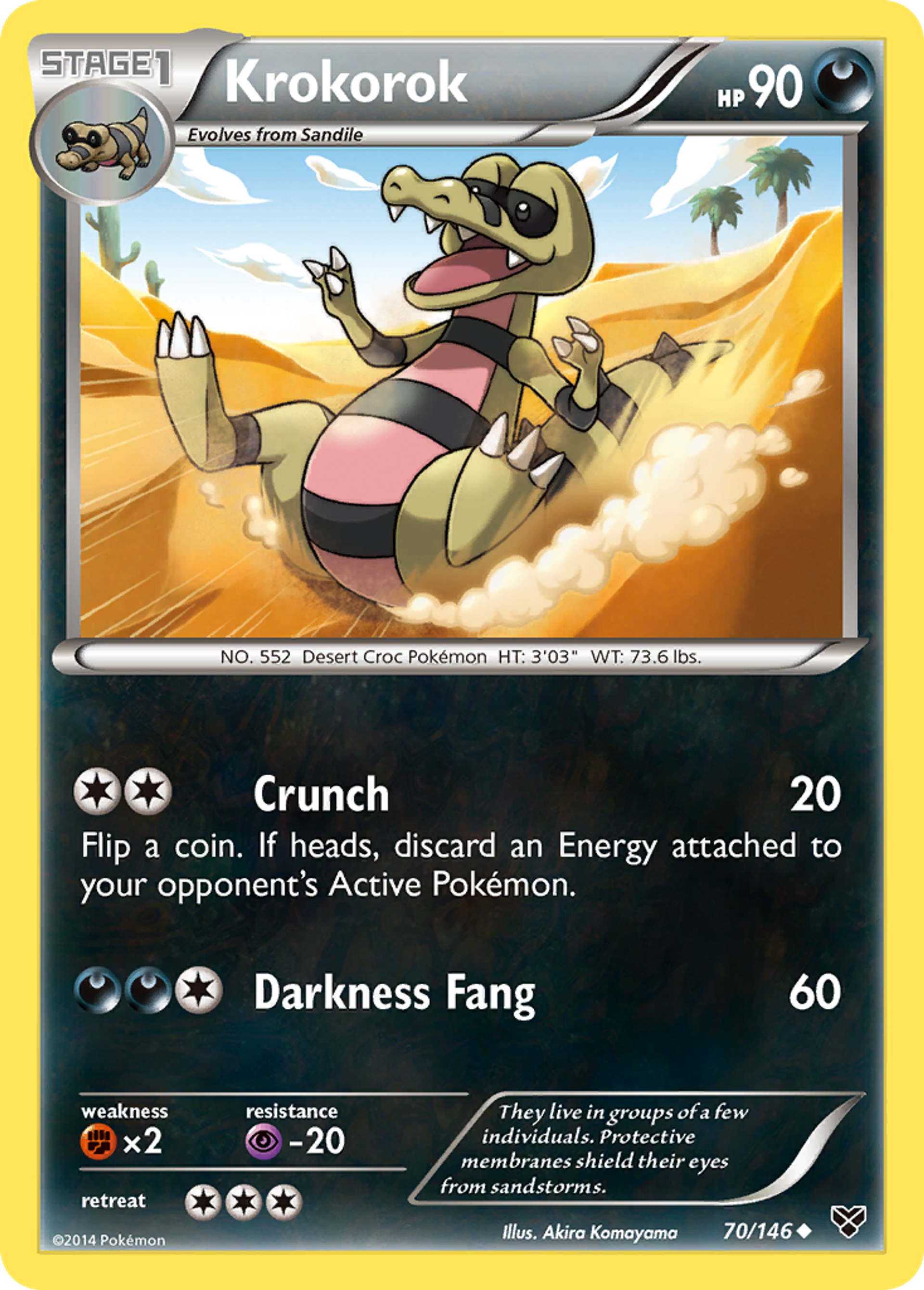 Krokorok — XY Base Set — Pokemon