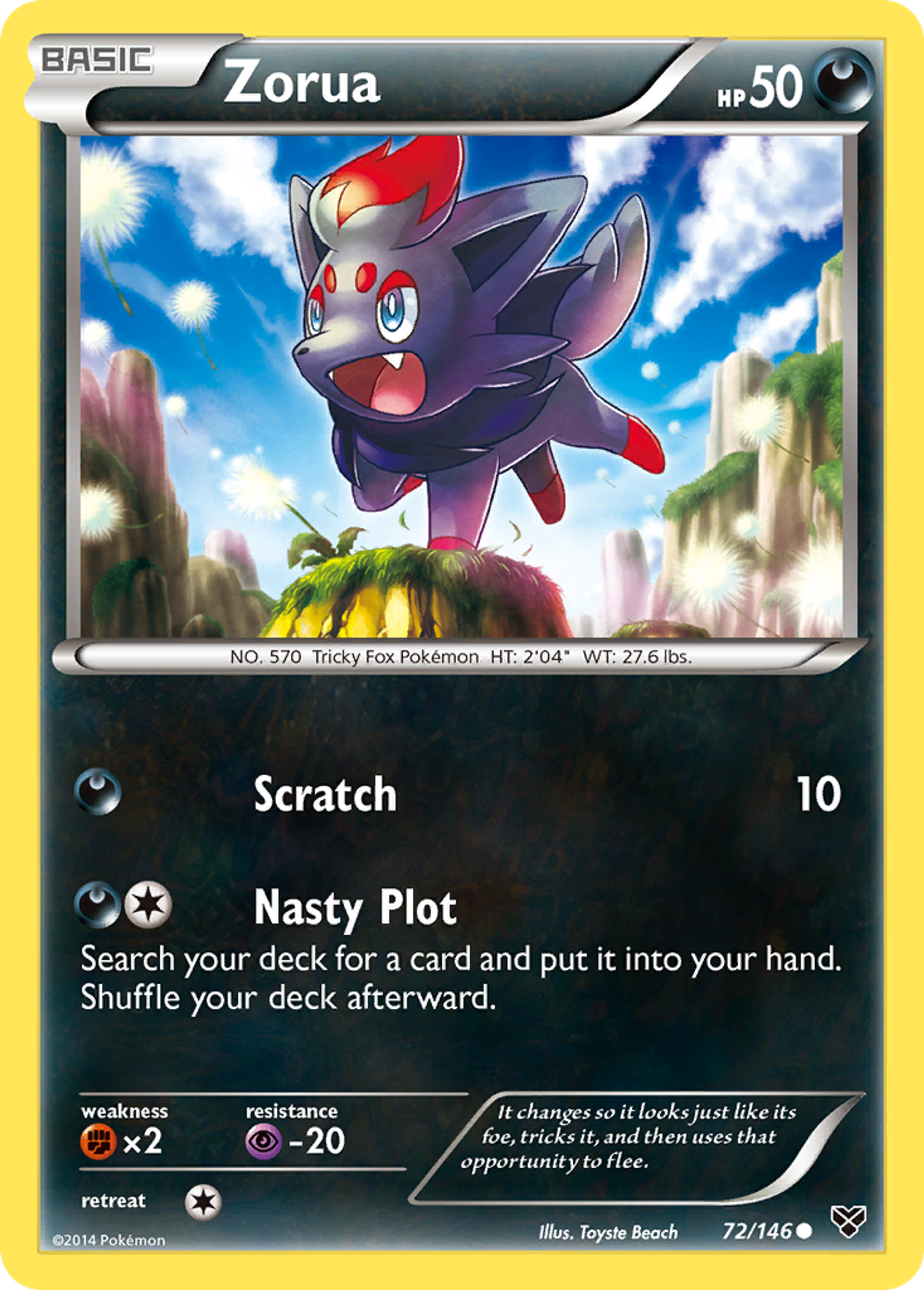 Zorua — XY Base Set — Pokemon