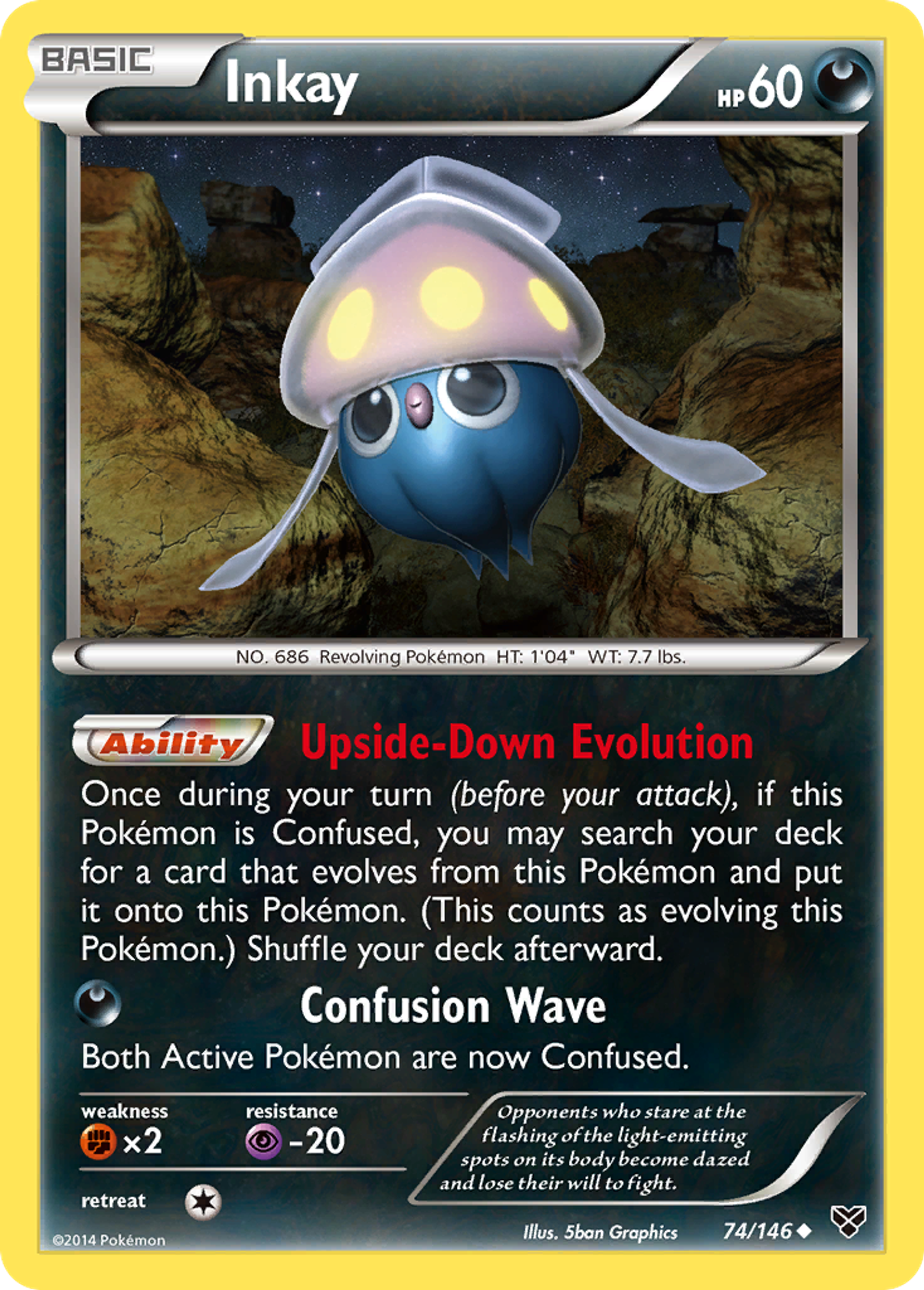 Inkay — XY Base Set — Pokemon