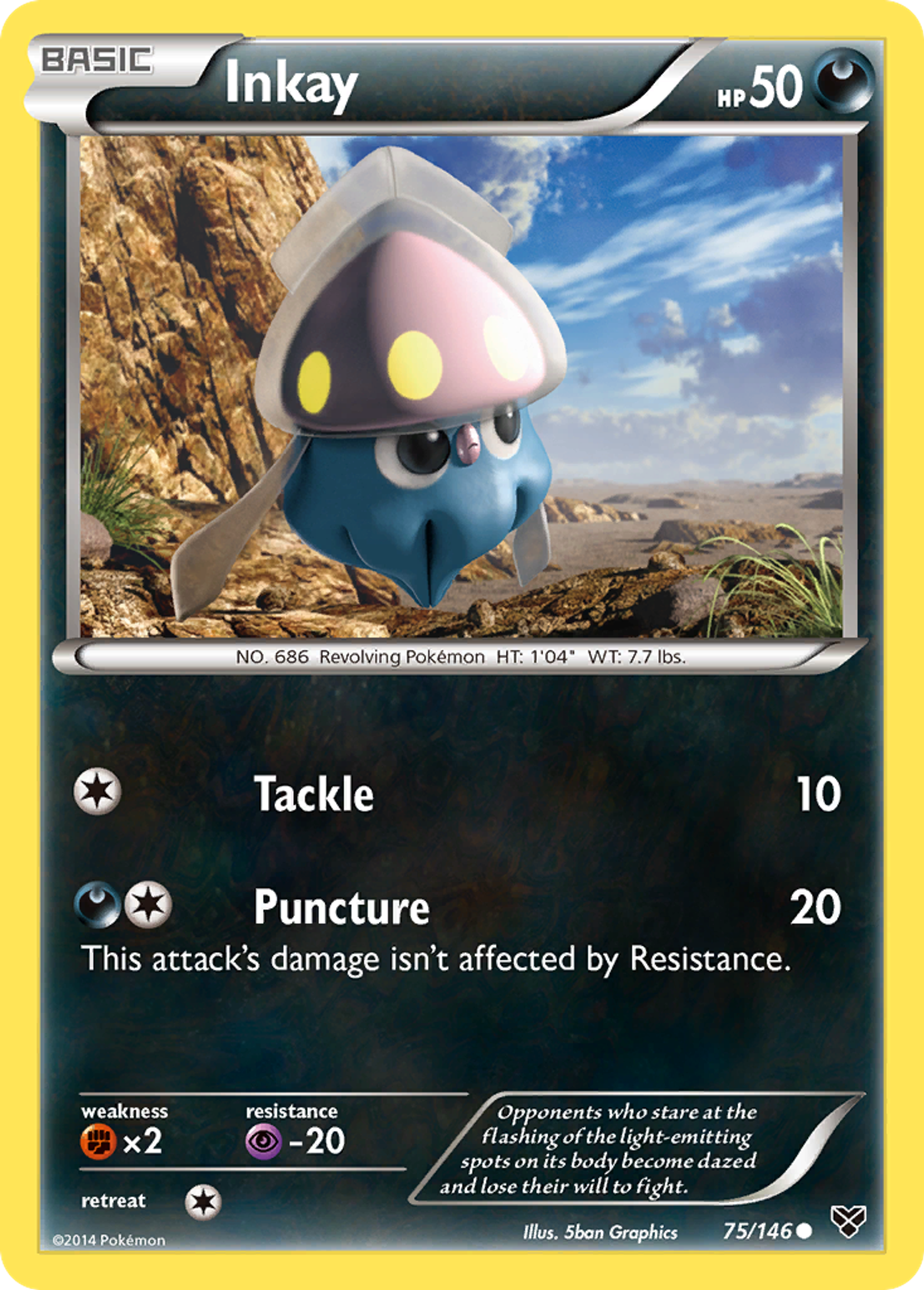Inkay — XY Base Set — Pokemon