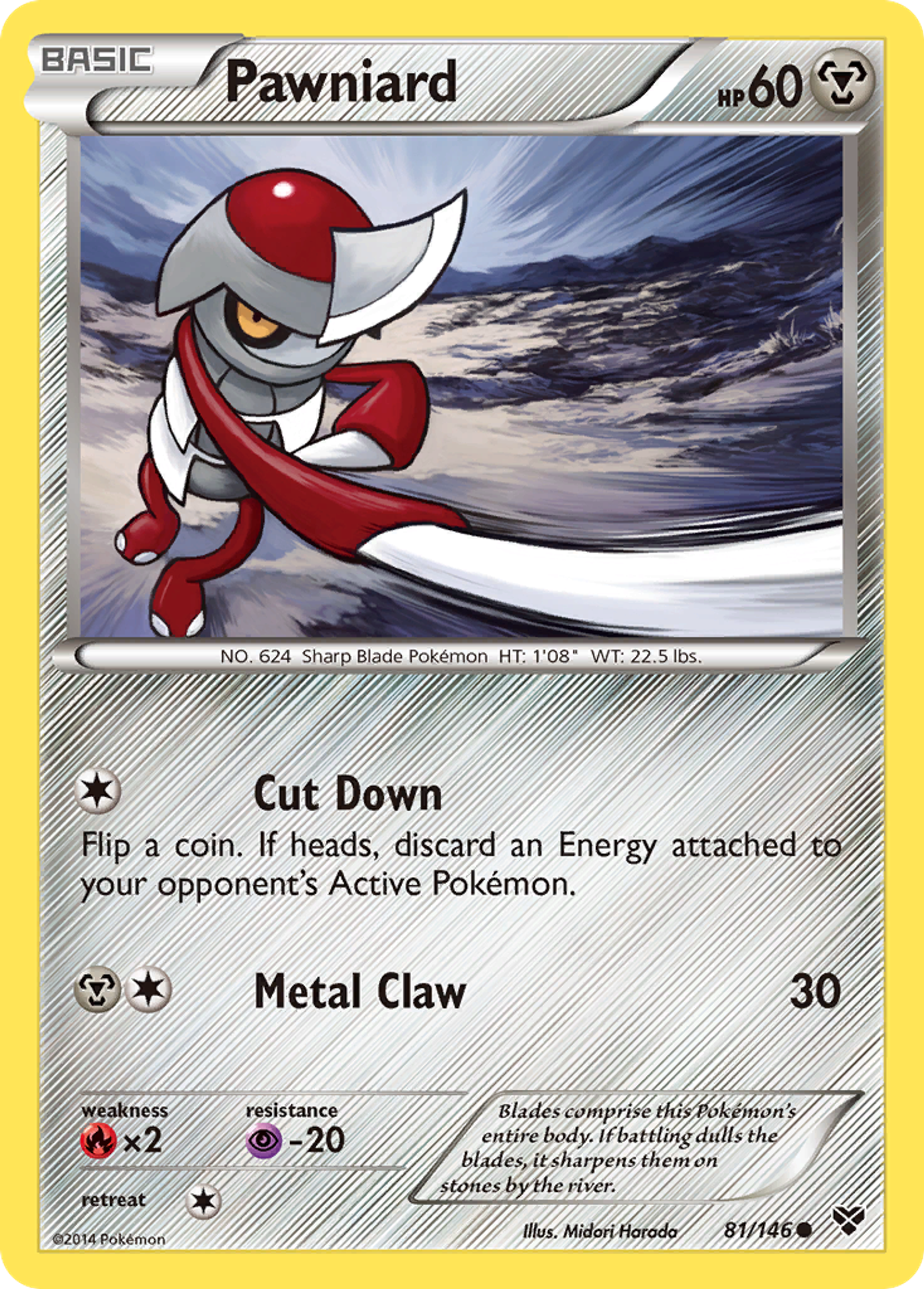 Pawniard — XY Base Set — Pokemon