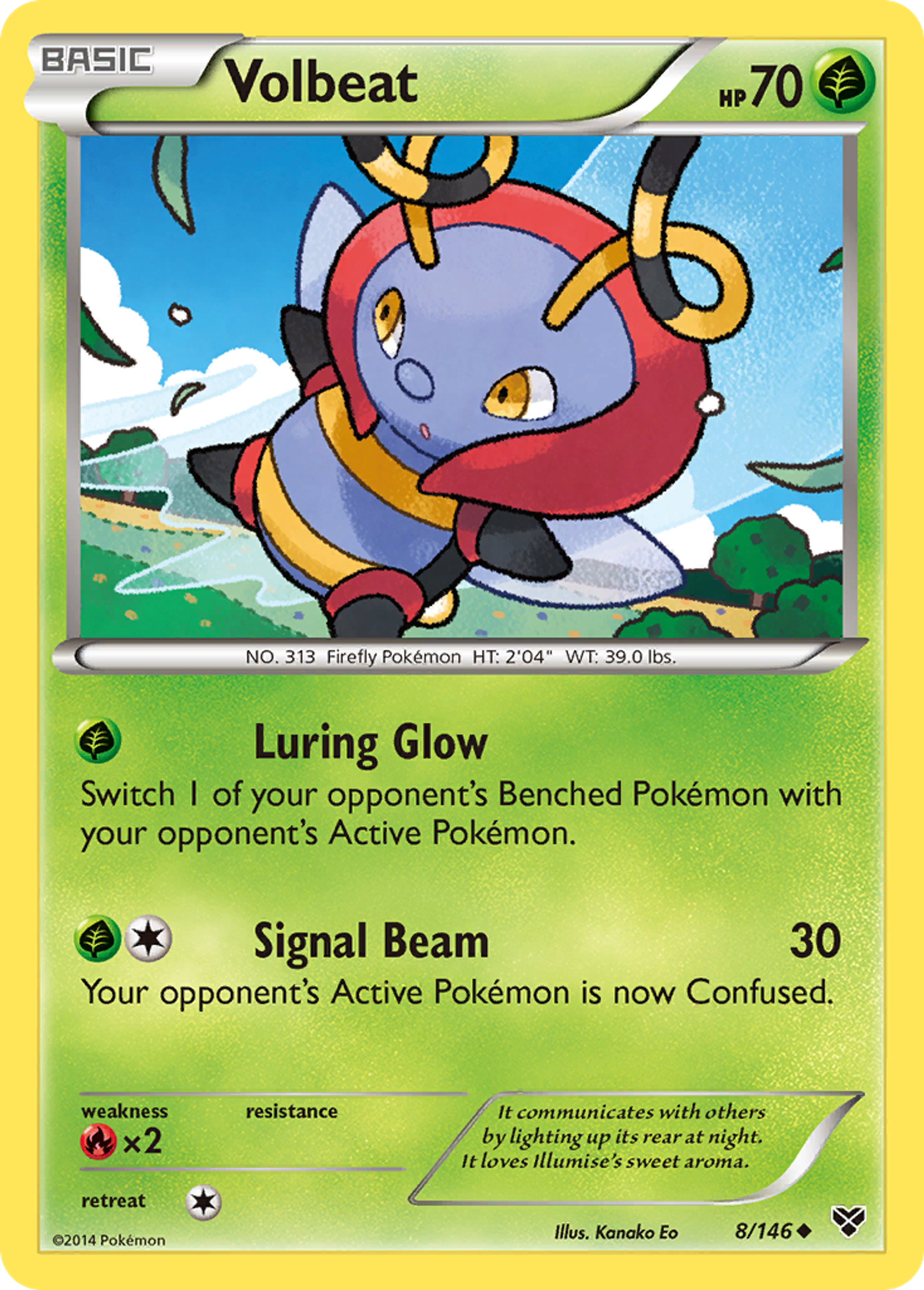 Volbeat — XY Base Set — Pokemon
