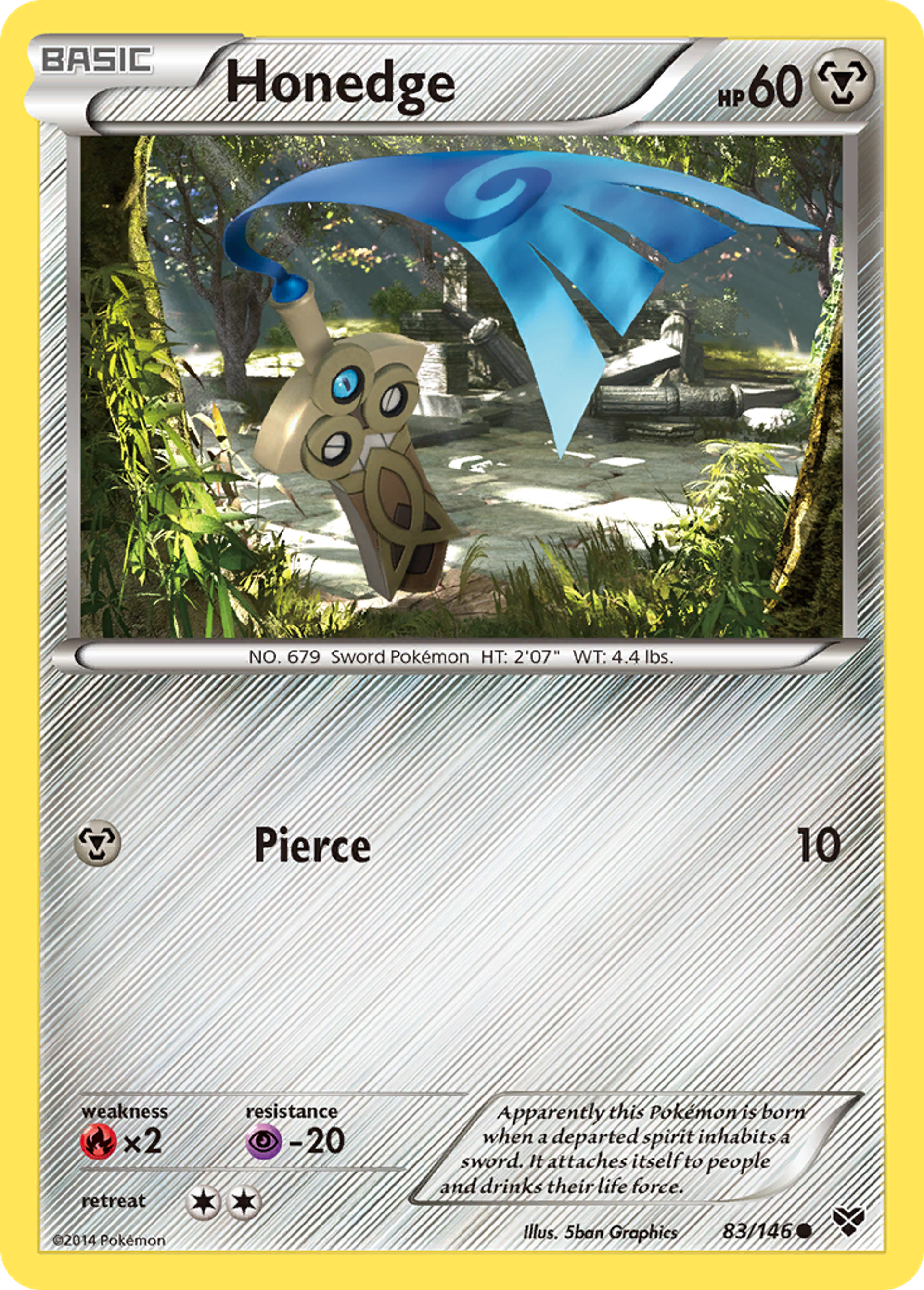 Honedge — XY Base Set — Pokemon