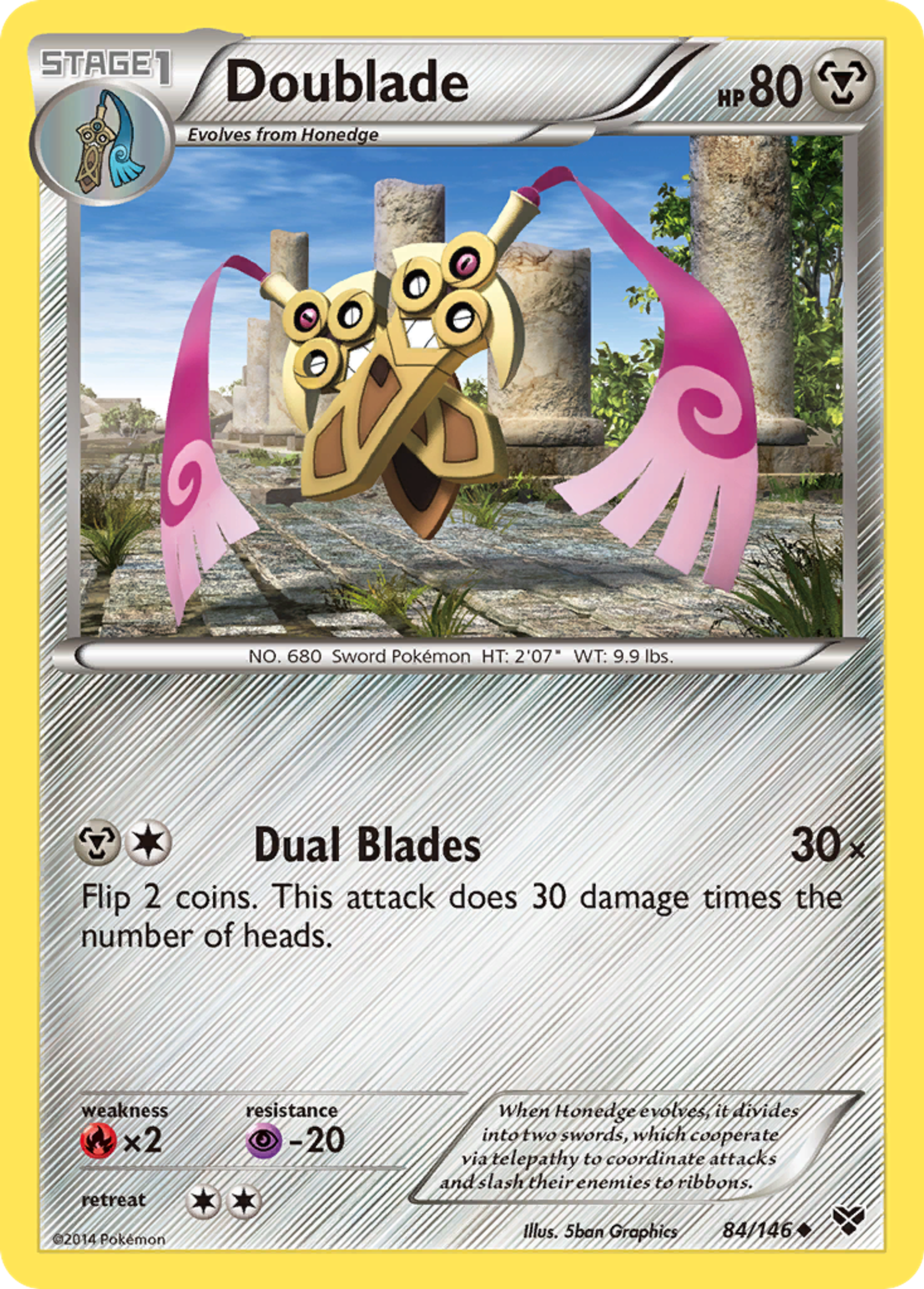 Doublade — XY Base Set — Pokemon