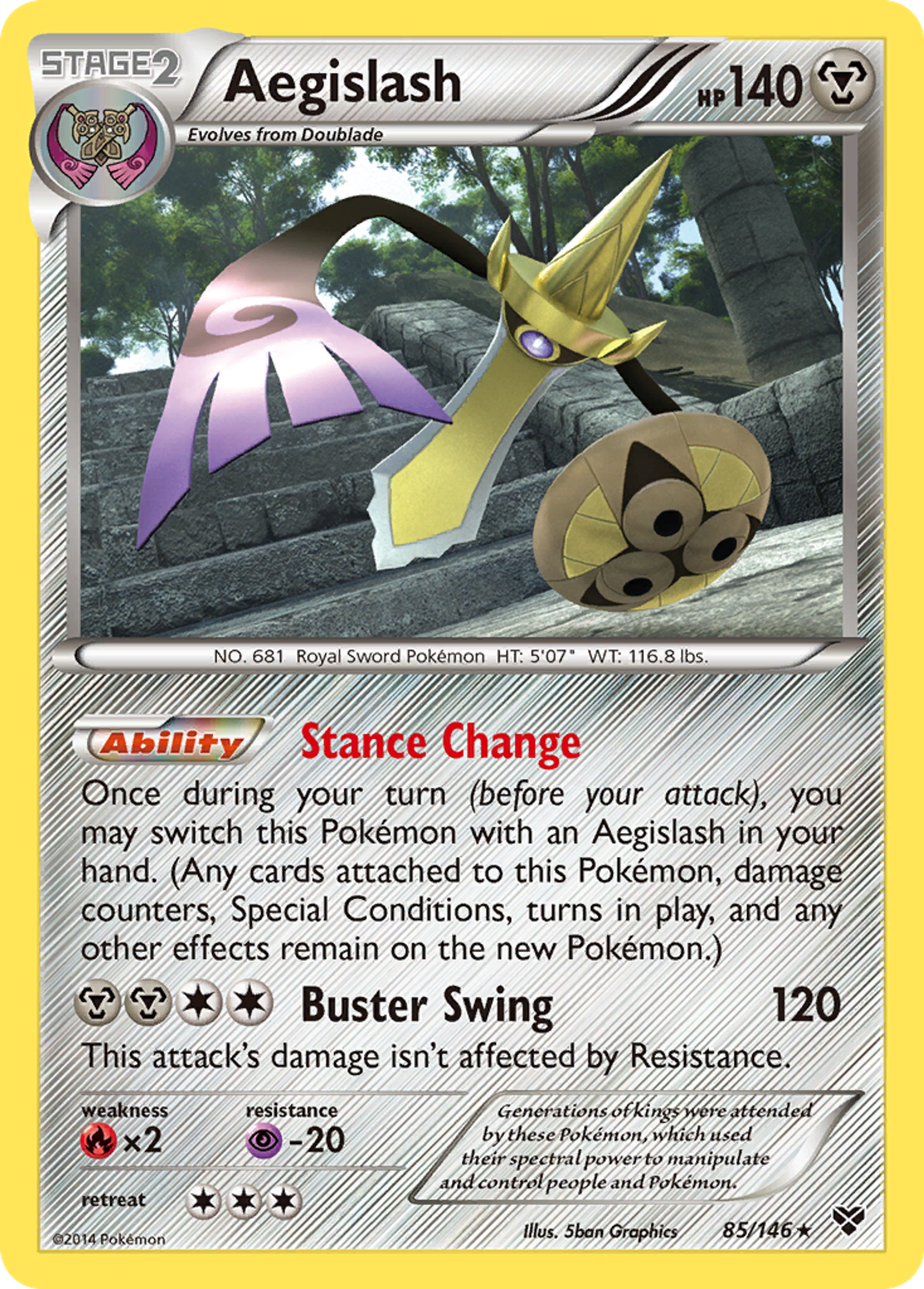 Aegislash — XY Base Set — Pokemon