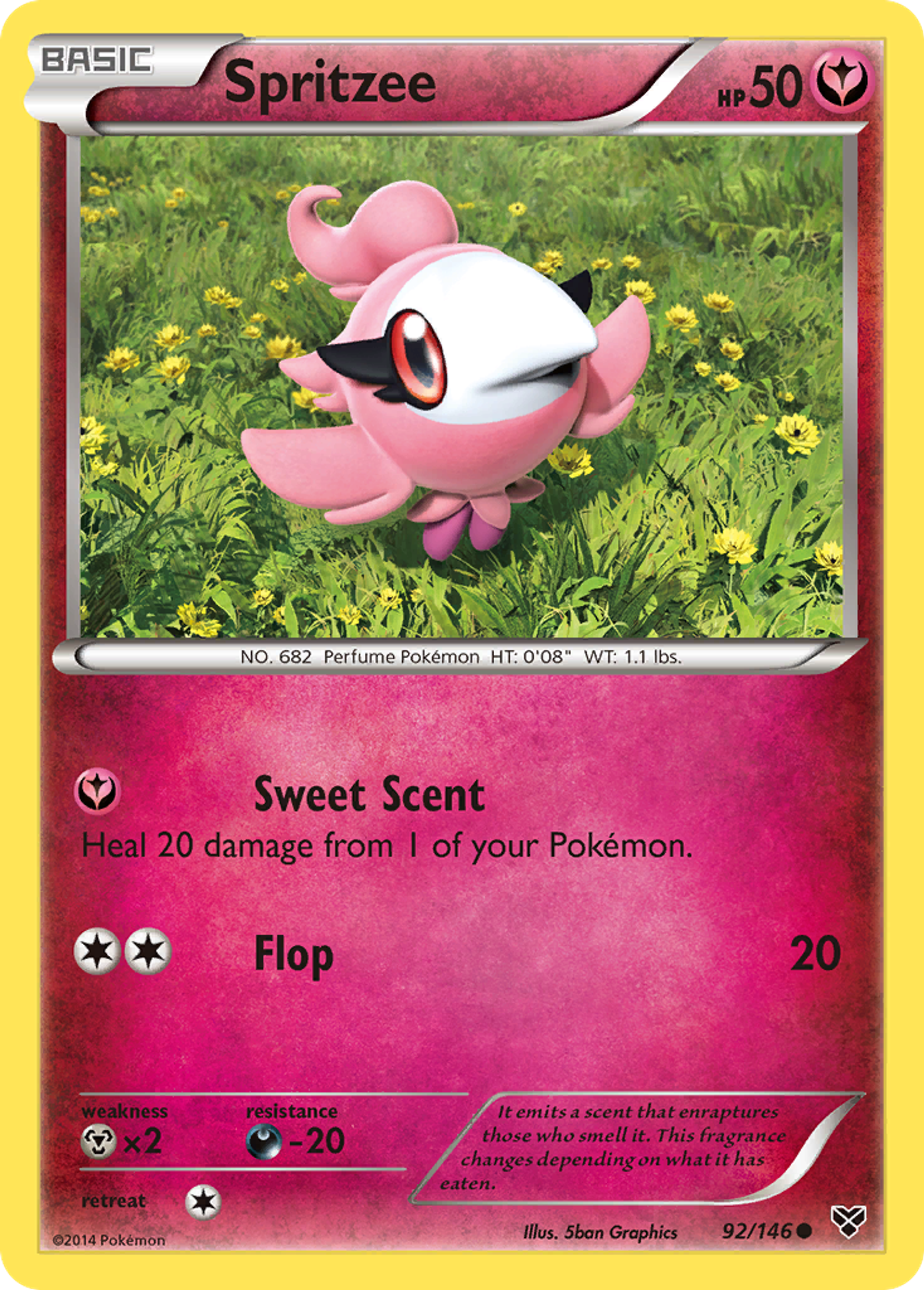 Spritzee — XY Base Set — Pokemon