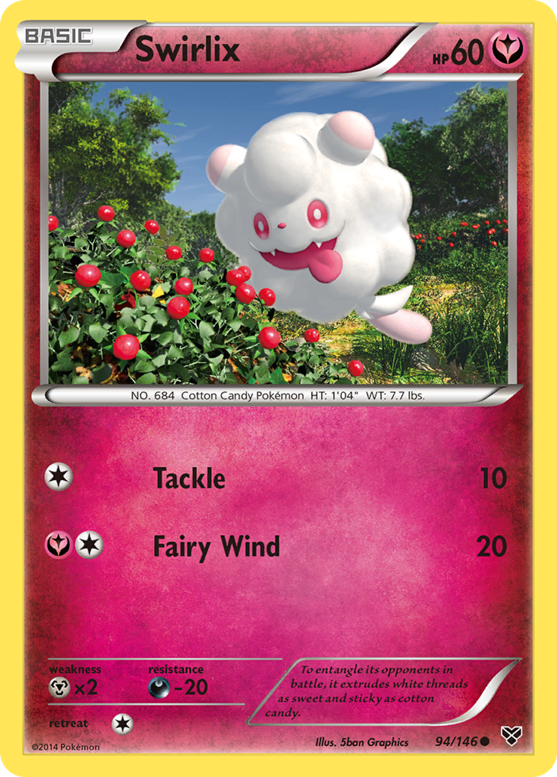 Swirlix — XY Base Set — Pokemon