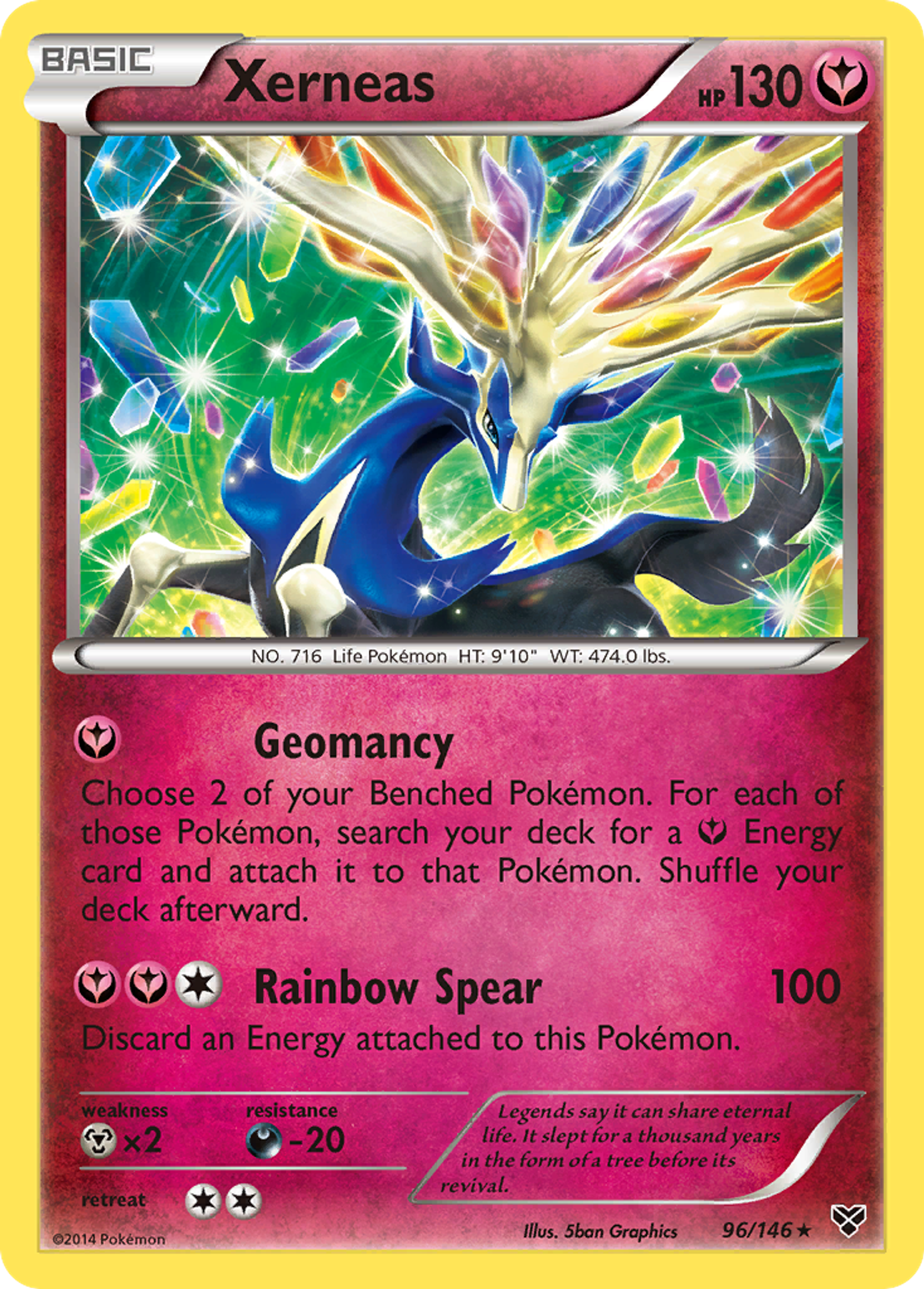 Xerneas — XY Base Set — Pokemon