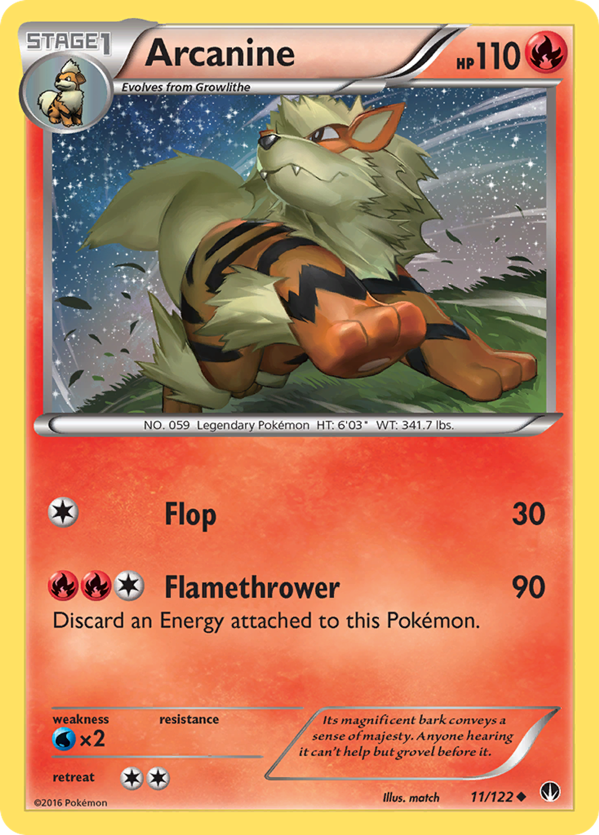 Arcanine — XY - BREAKpoint — Pokémon