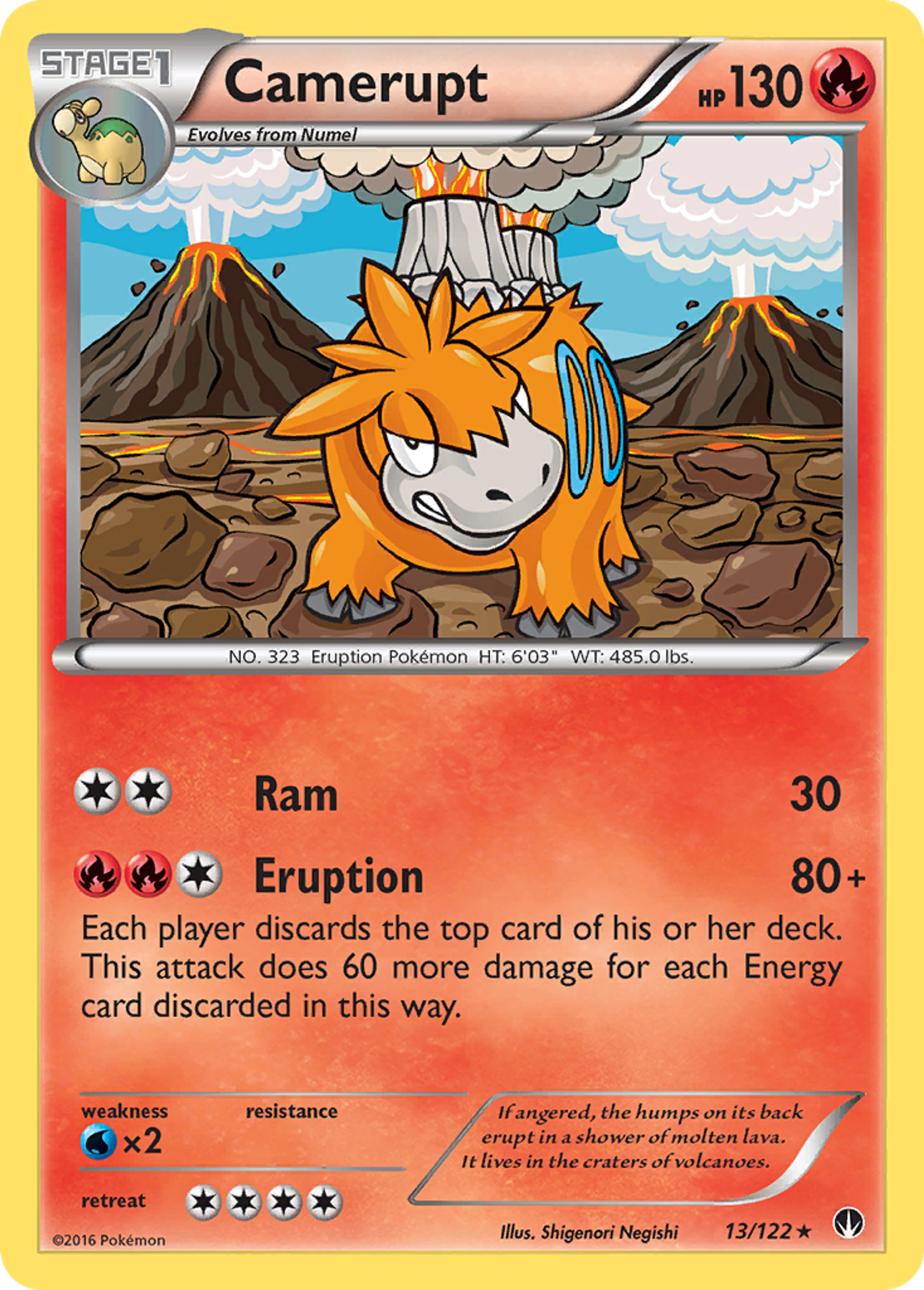 Camerupt — XY - BREAKpoint — Pokemon