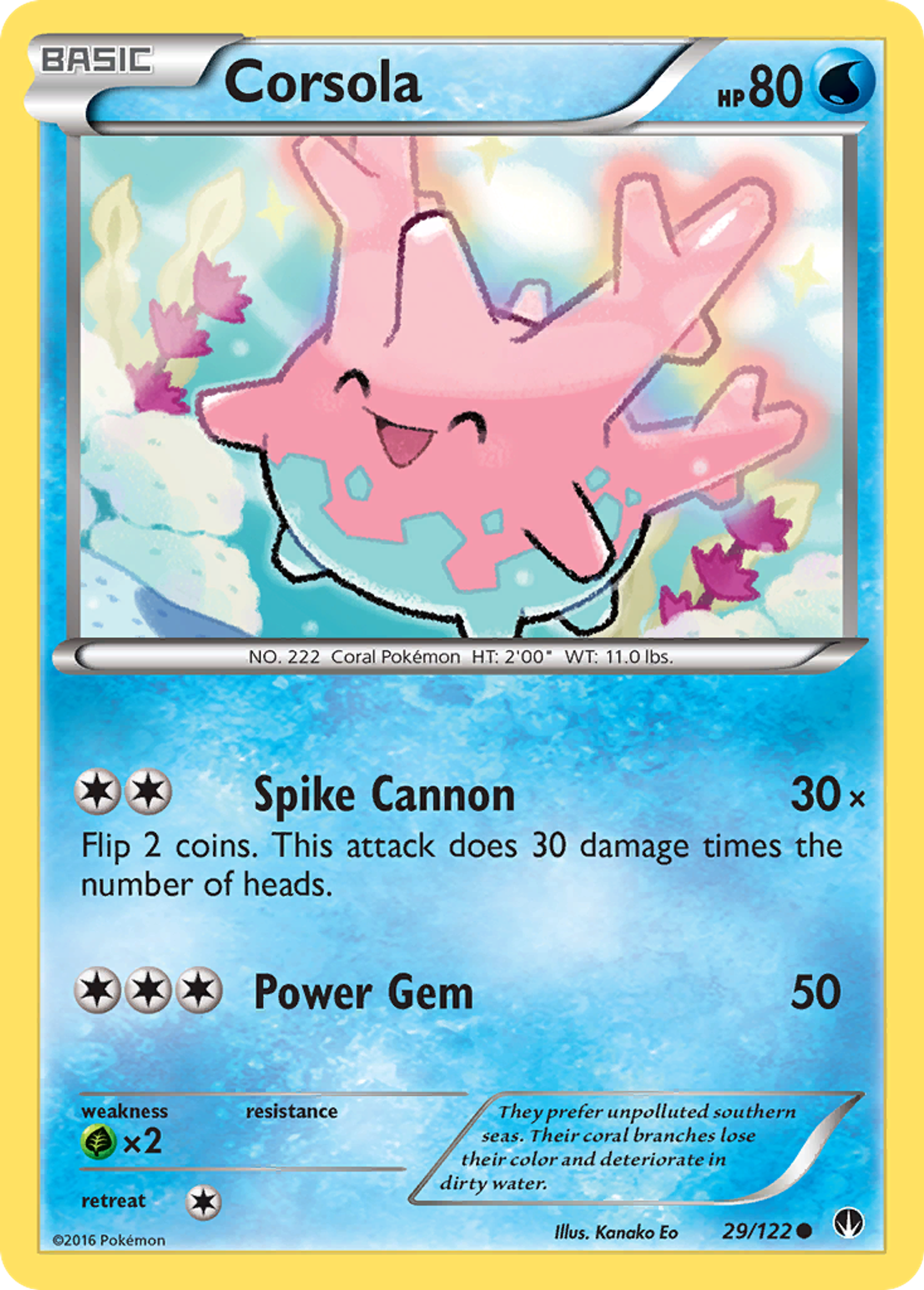 Corsola — XY - BREAKpoint — Pokemon