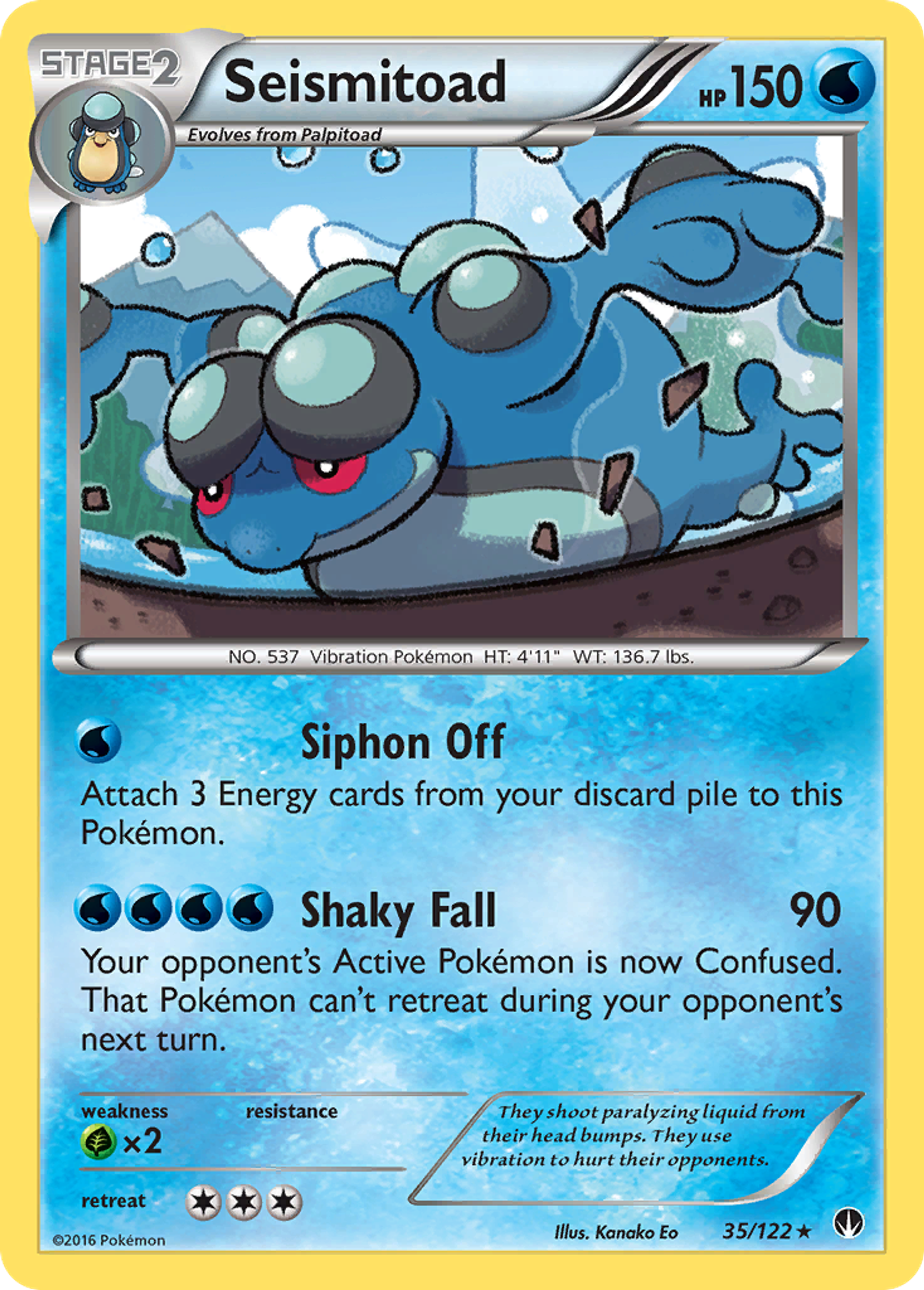 Seismitoad — XY - BREAKpoint — Pokemon