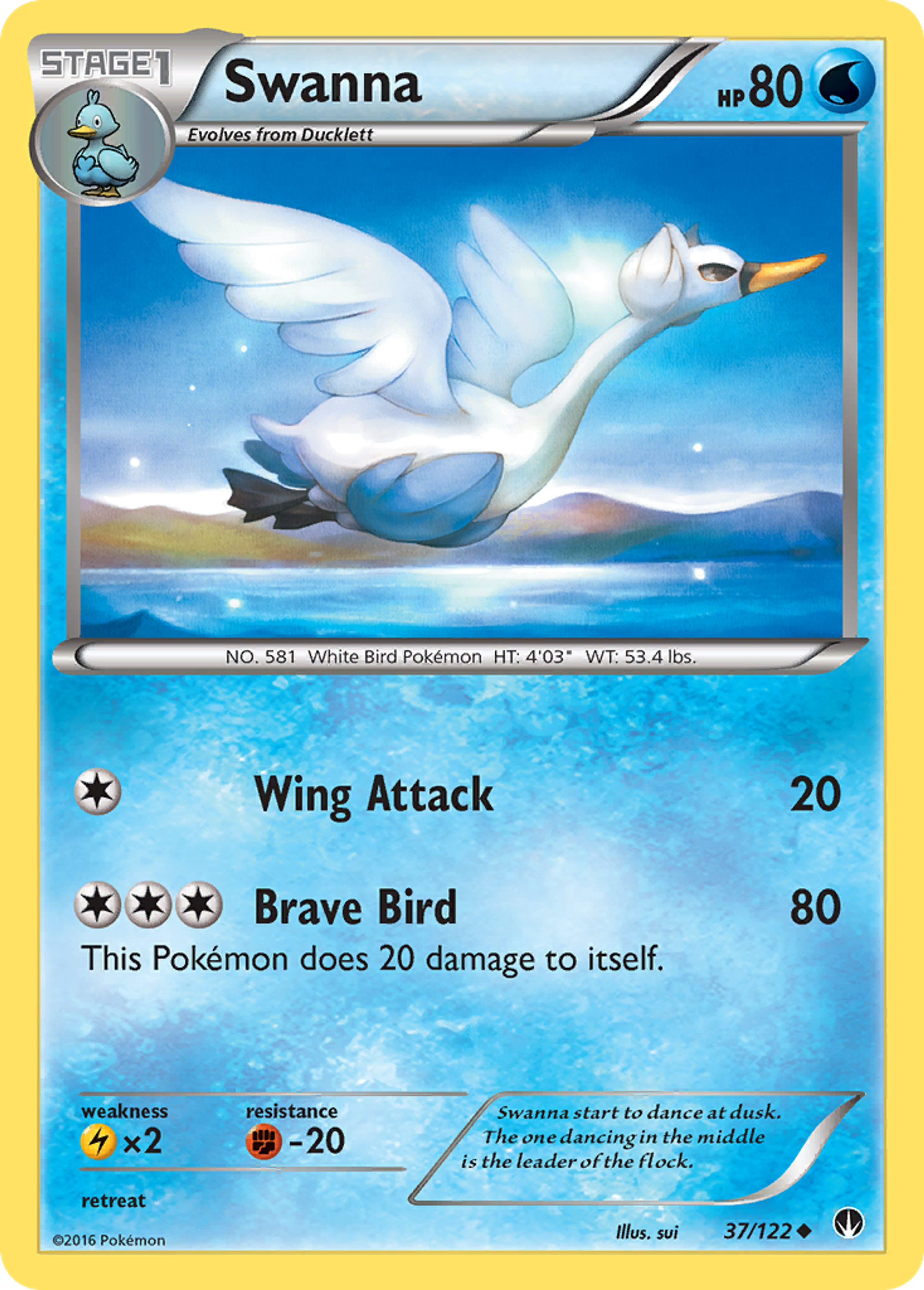 Swanna — XY - BREAKpoint — Pokemon