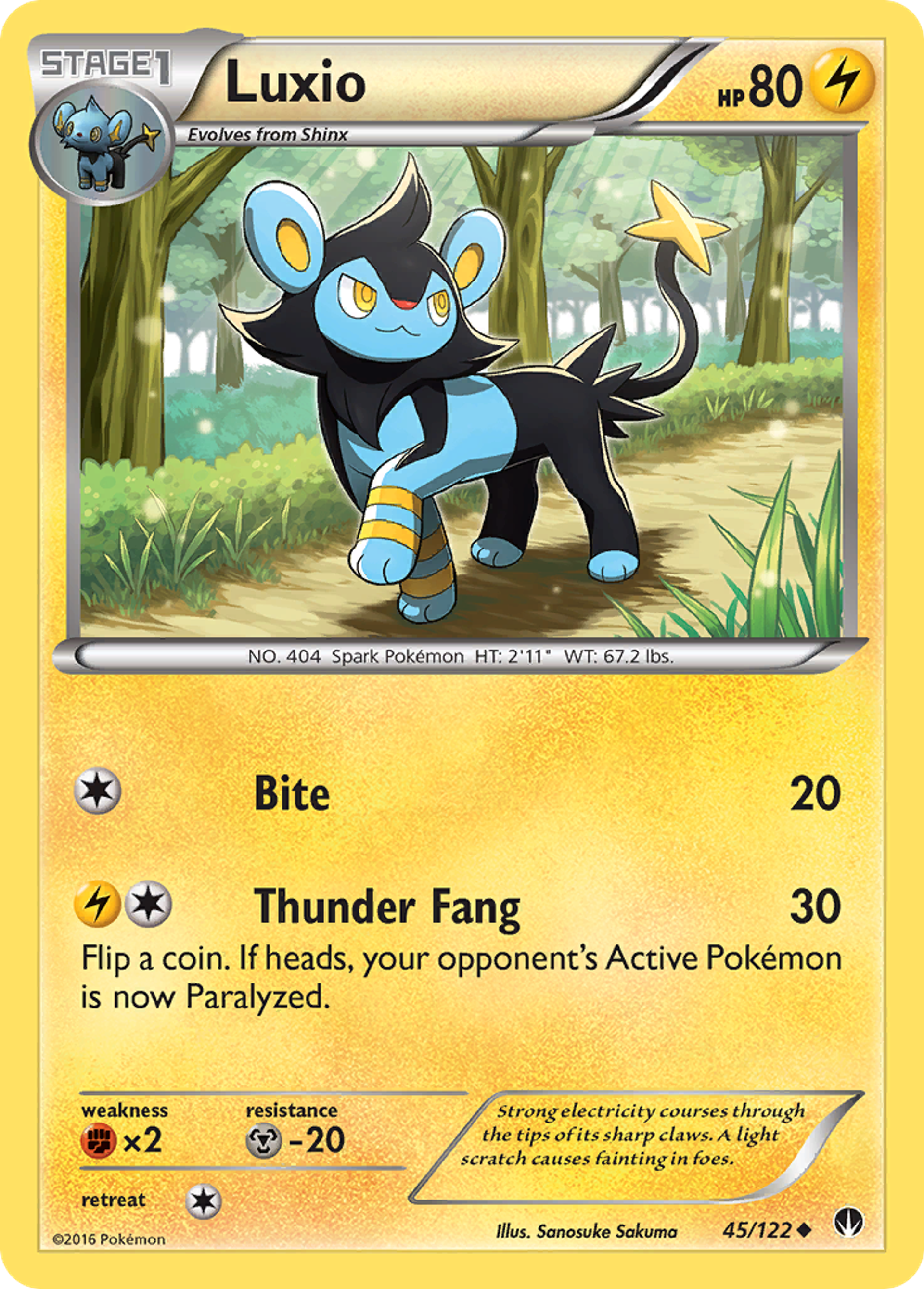 Luxio — XY - BREAKpoint — Pokemon
