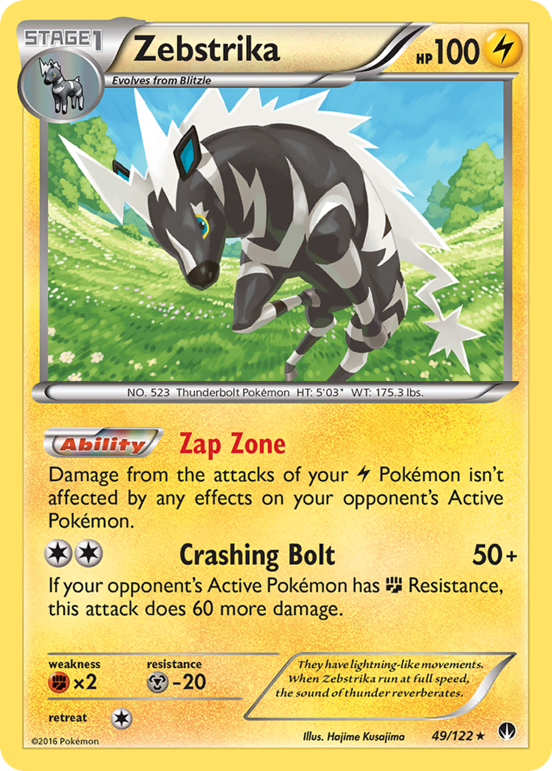 Zebstrika — XY - BREAKpoint — Pokemon