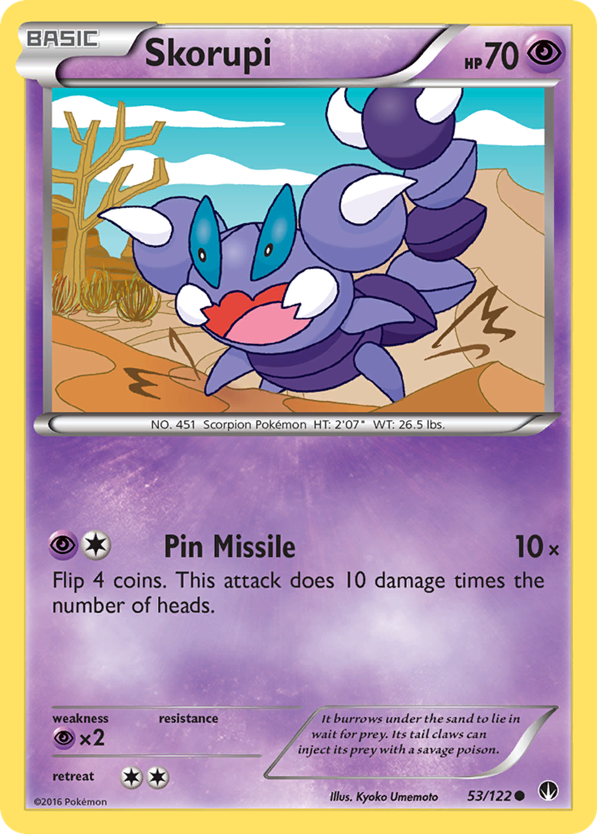 Skorupi — XY - BREAKpoint — Pokemon