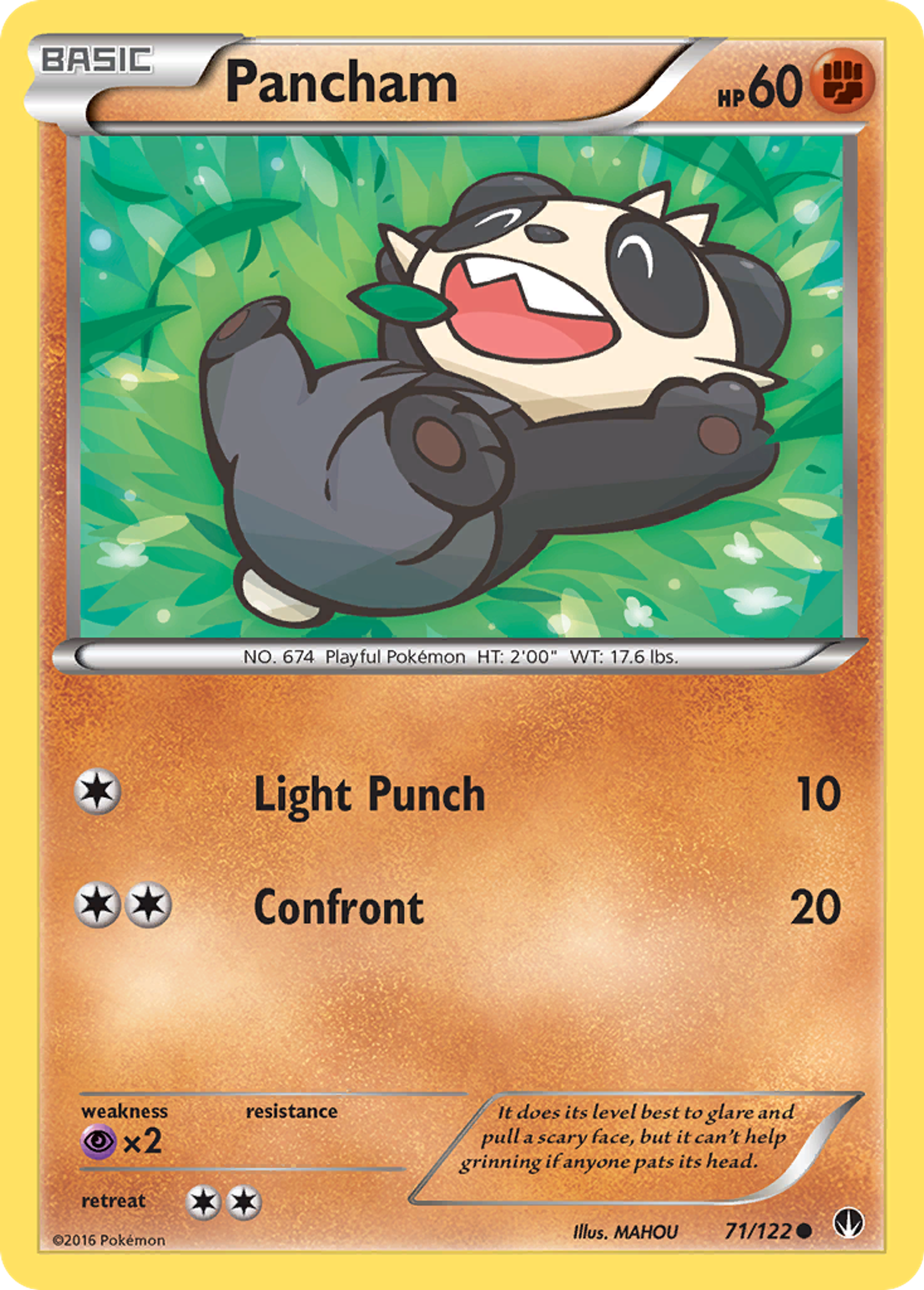 Pancham — XY - BREAKpoint — Pokémon