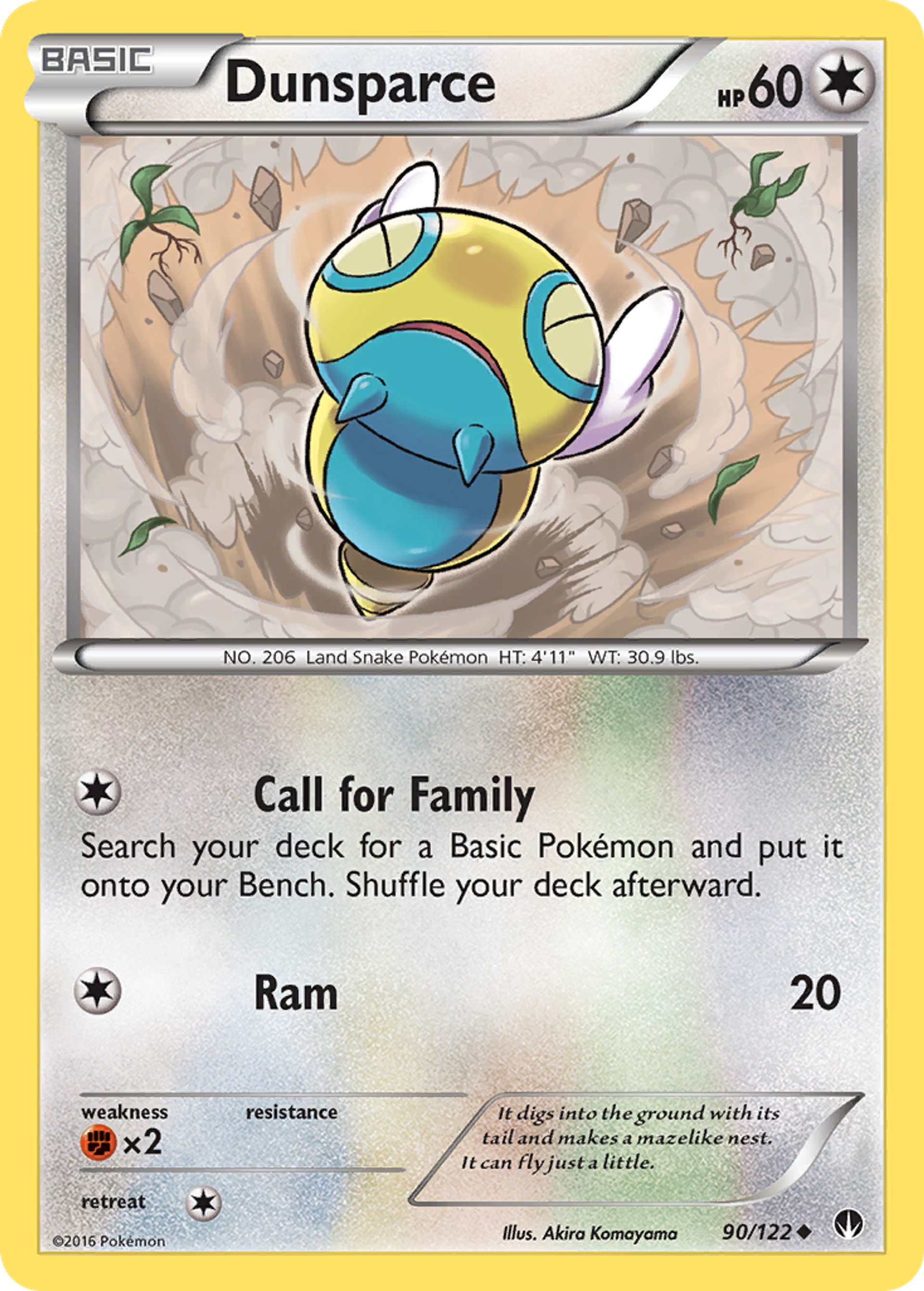 Dunsparce — XY - BREAKpoint — Pokemon