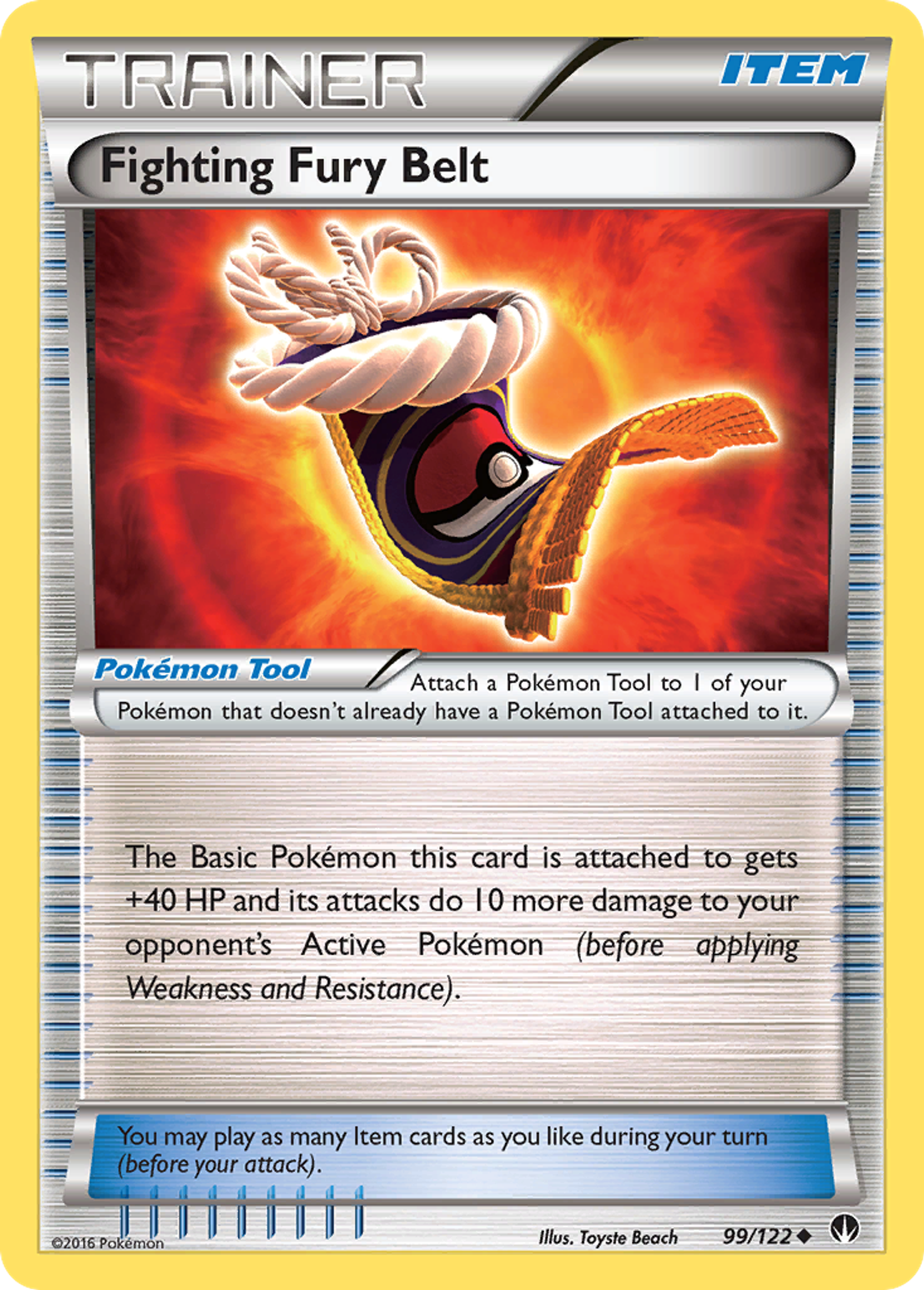 Ceinture Furie Combative — XY - BREAKpoint — Pokemon