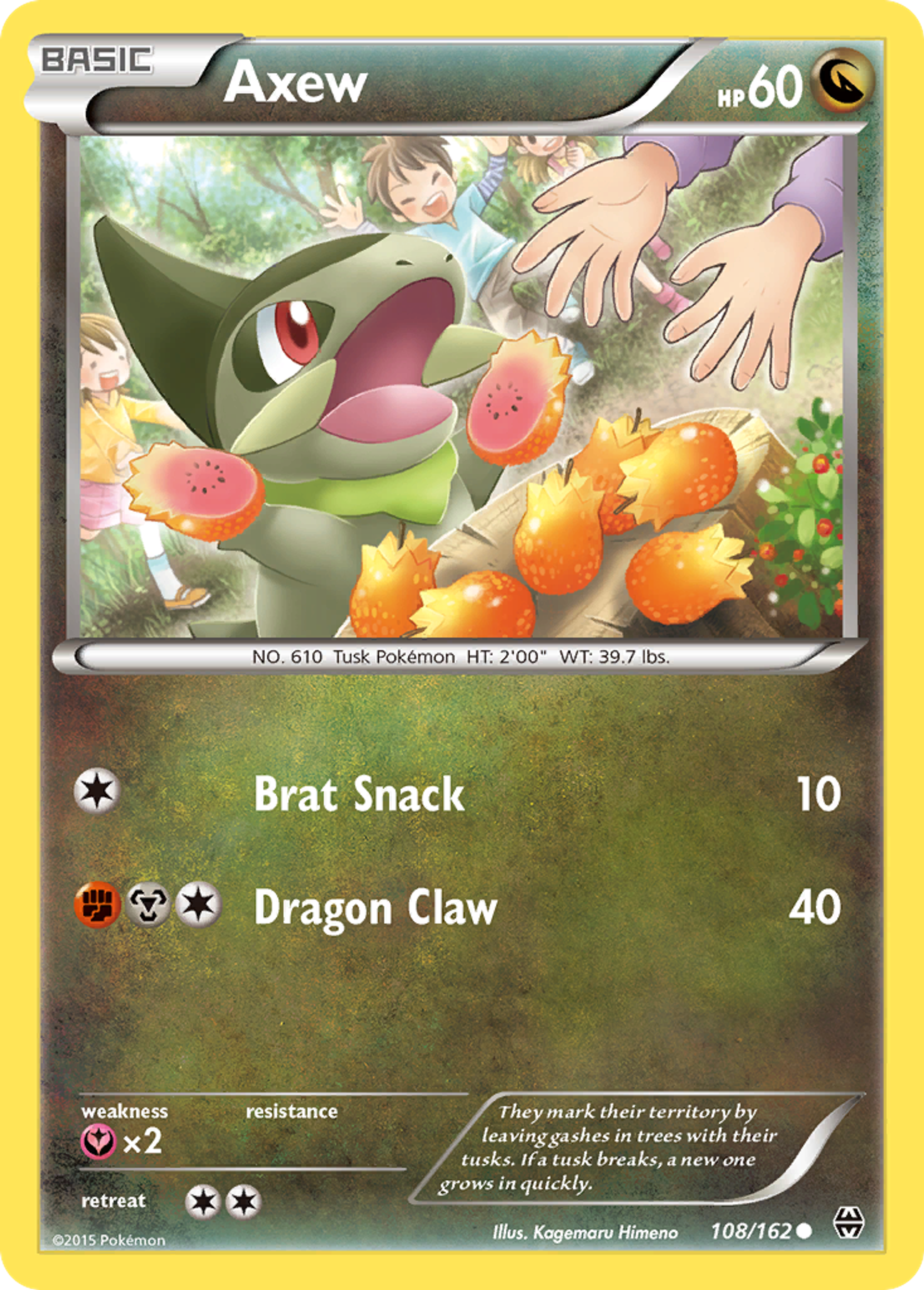 Axew — XY - BREAKthrough — Pokemon