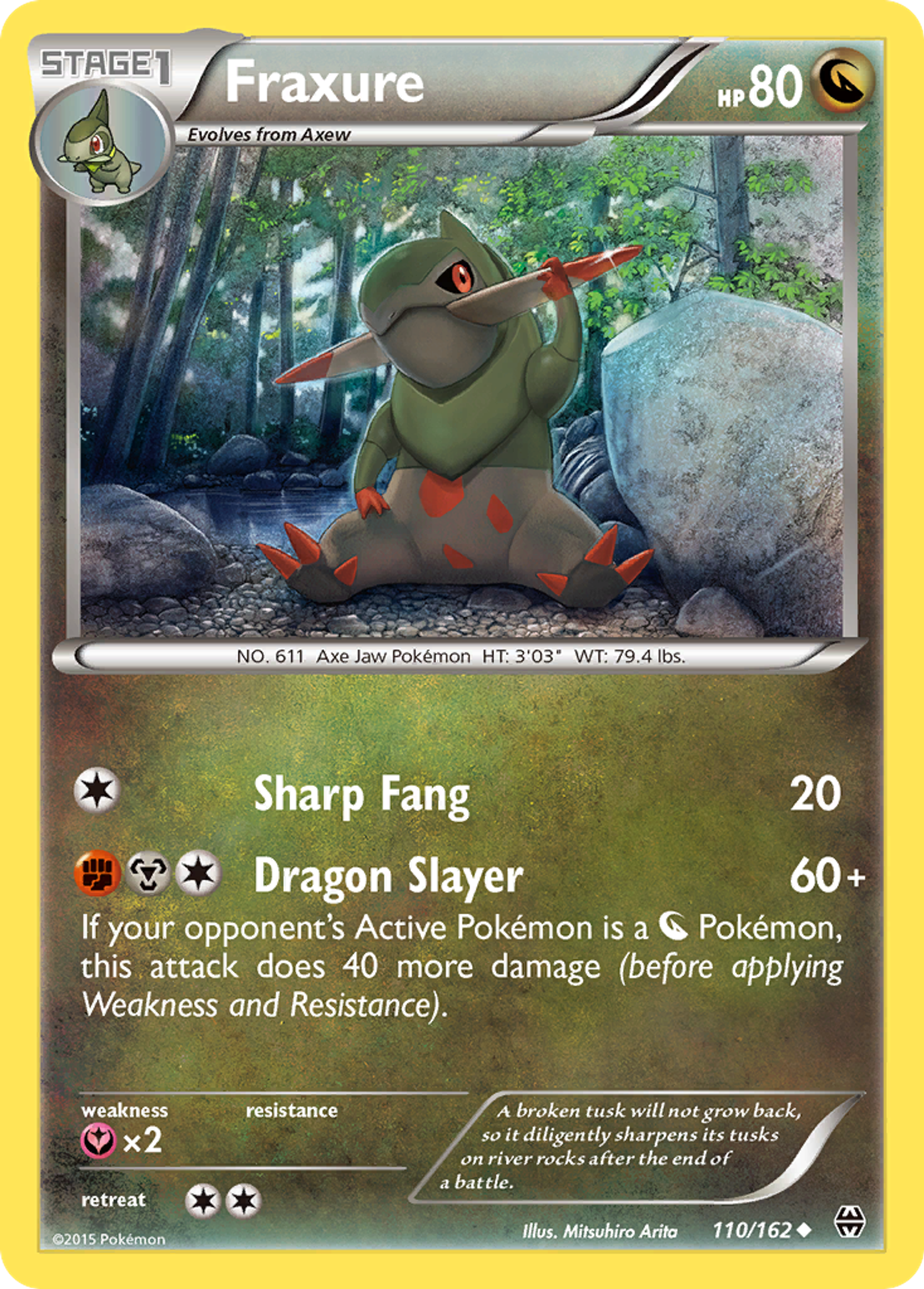 Fraxure — XY - BREAKthrough — Pokemon
