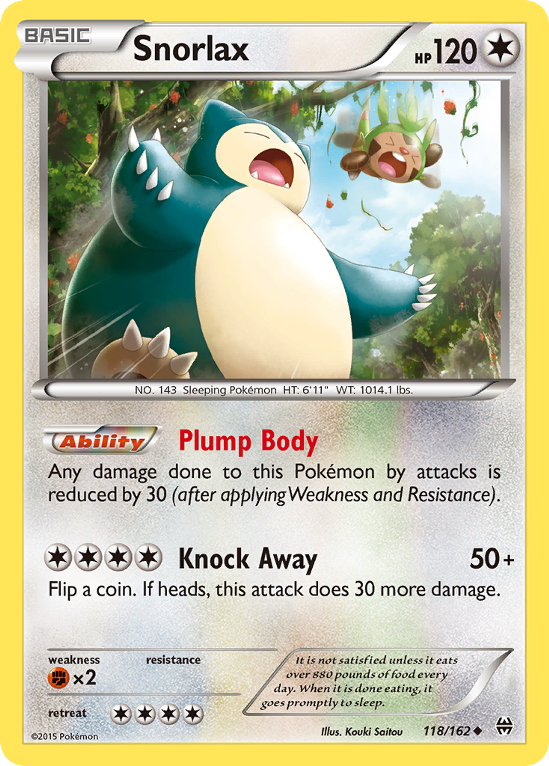 Snorlax — XY - BREAKthrough — Pokémon