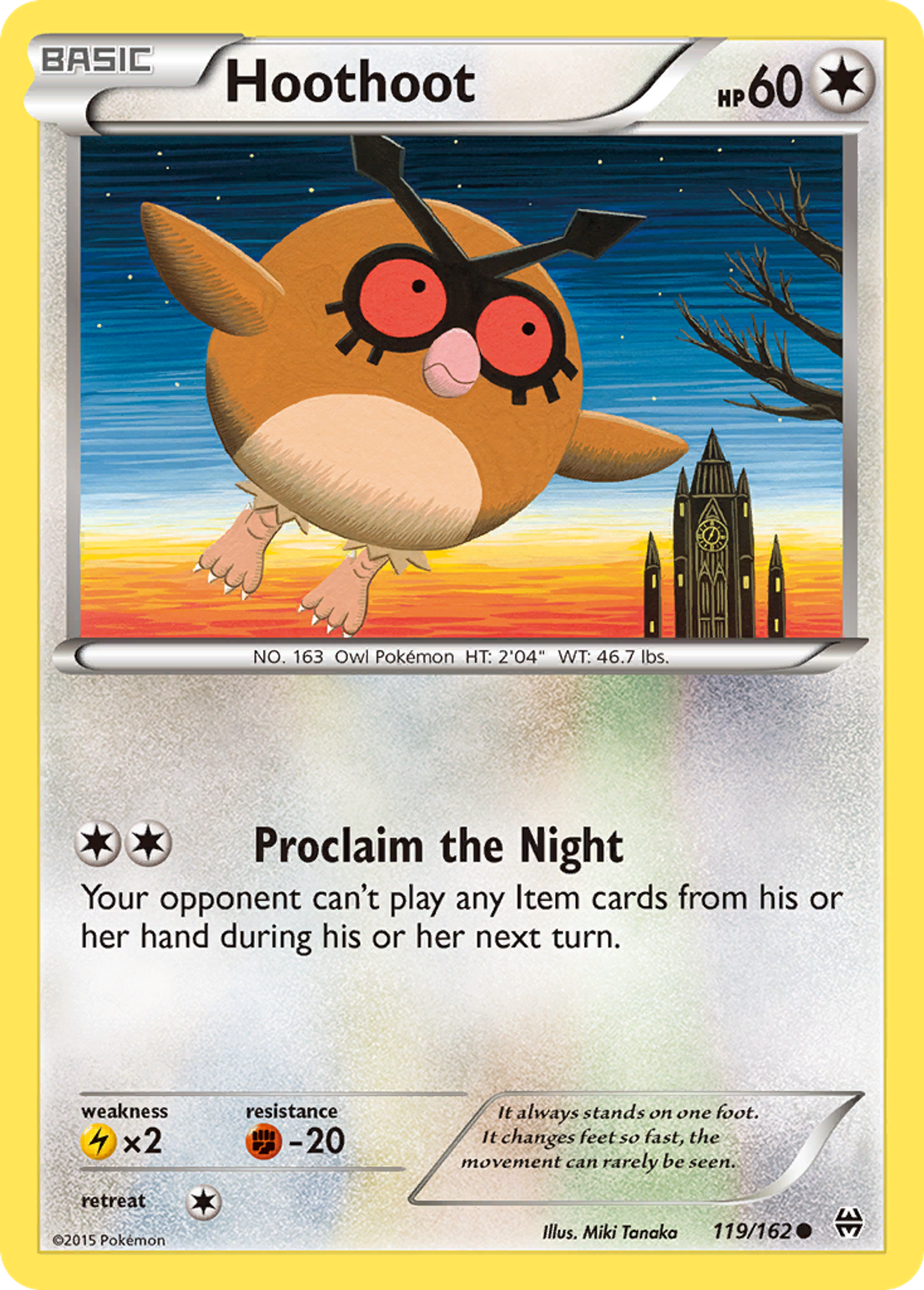 Hoothoot — XY - BREAKthrough — Pokemon