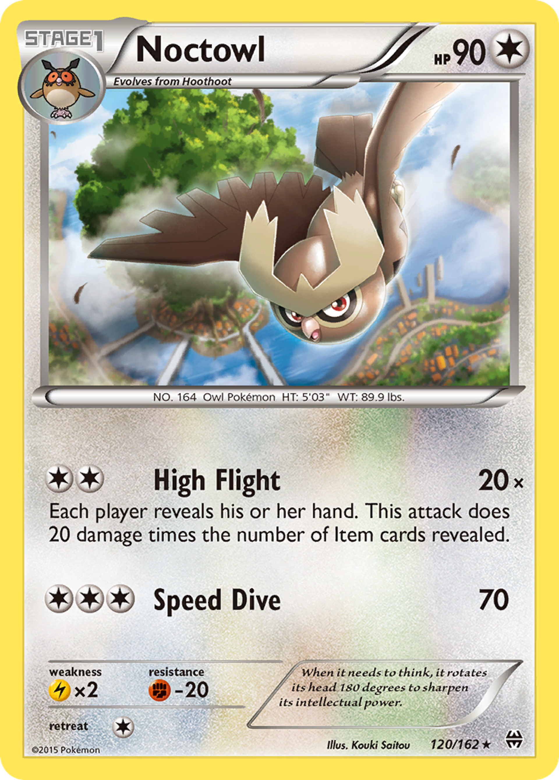 Noctowl — XY - BREAKthrough — Pokemon